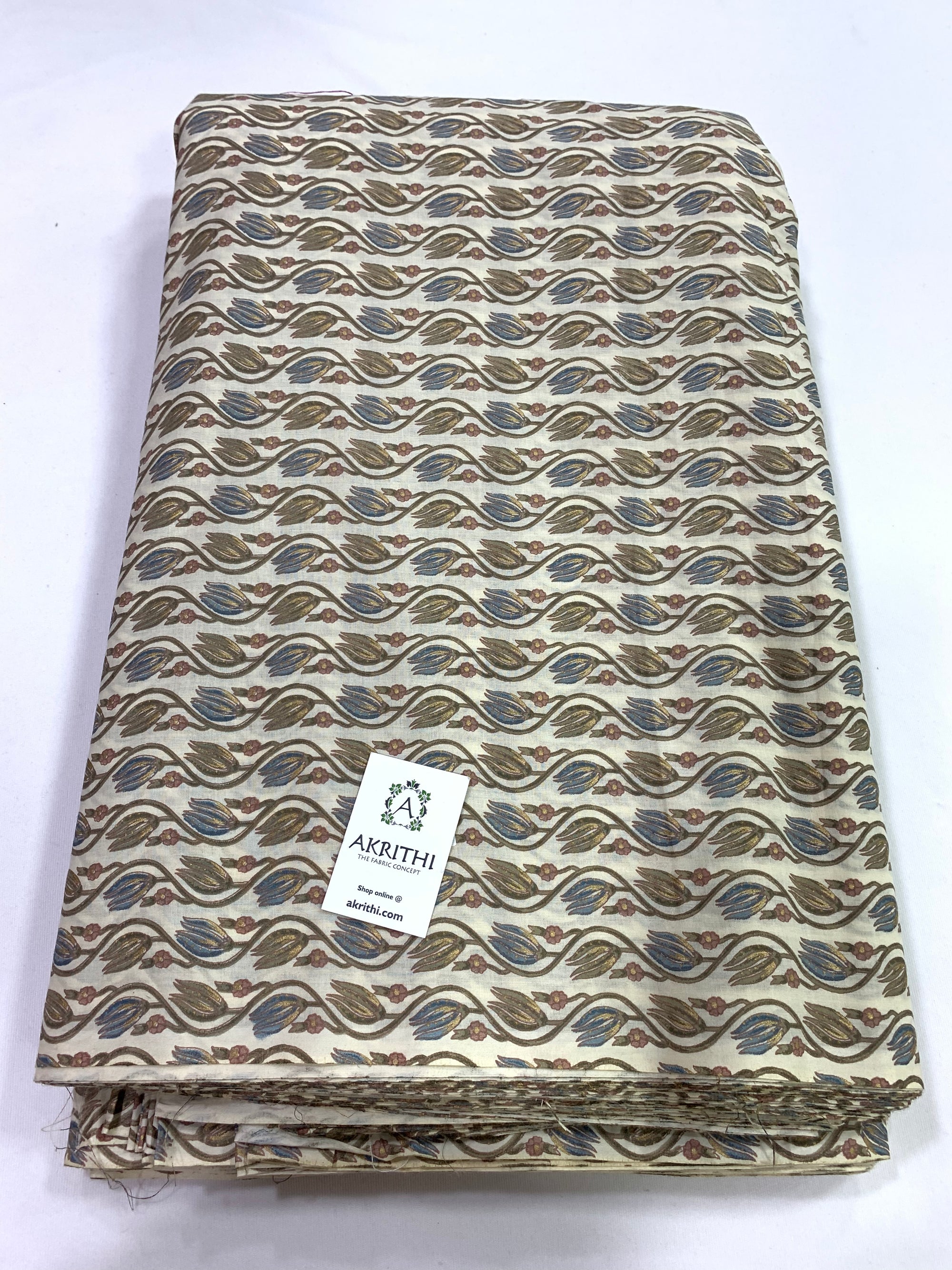 Printed pure cotton fabric