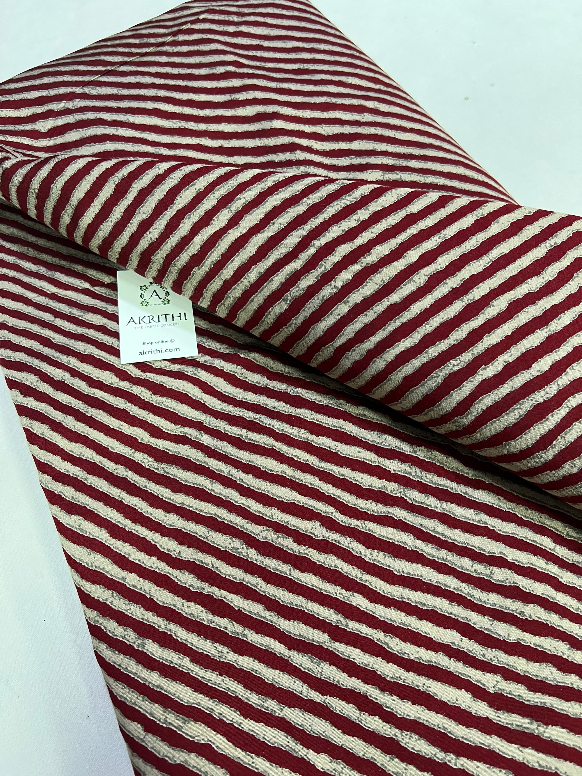 Printed silk fabric