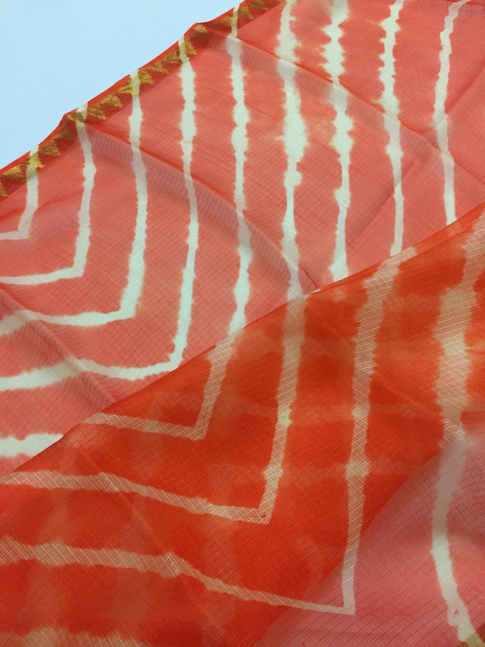Pure silk Kota leheriya Dupatta