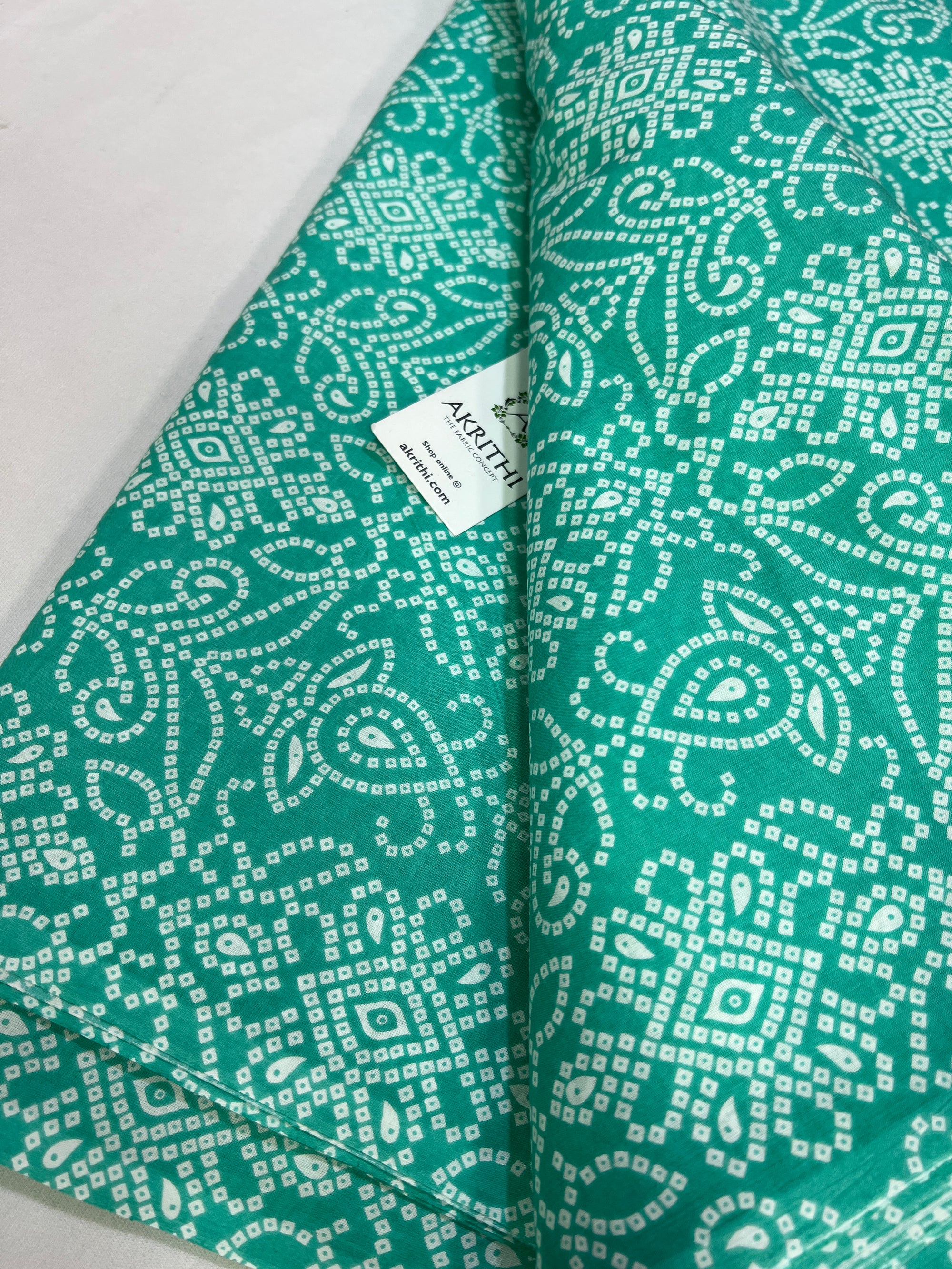 Printed pure cotton fabric