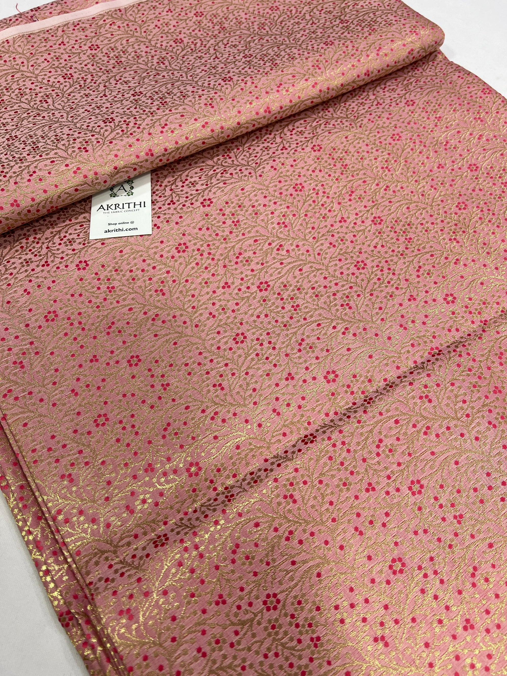 Handloom Banarasi brocade fabric