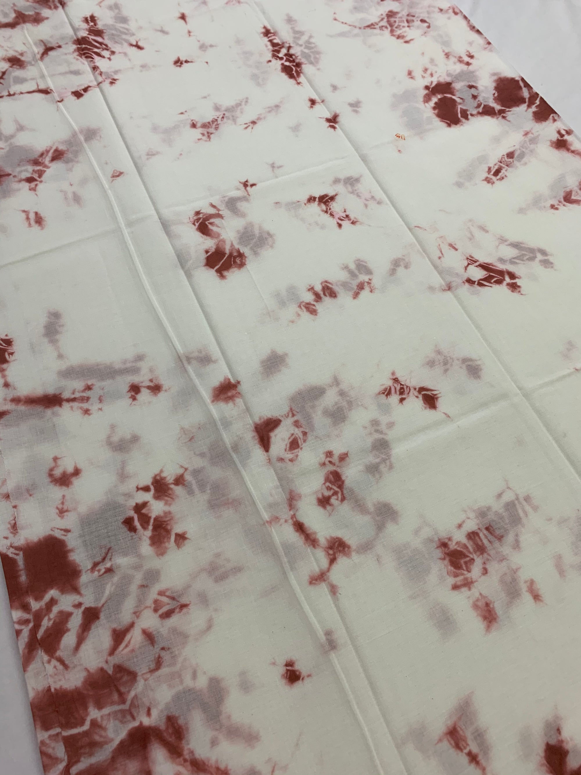 Tie and dye mul cotton fabric