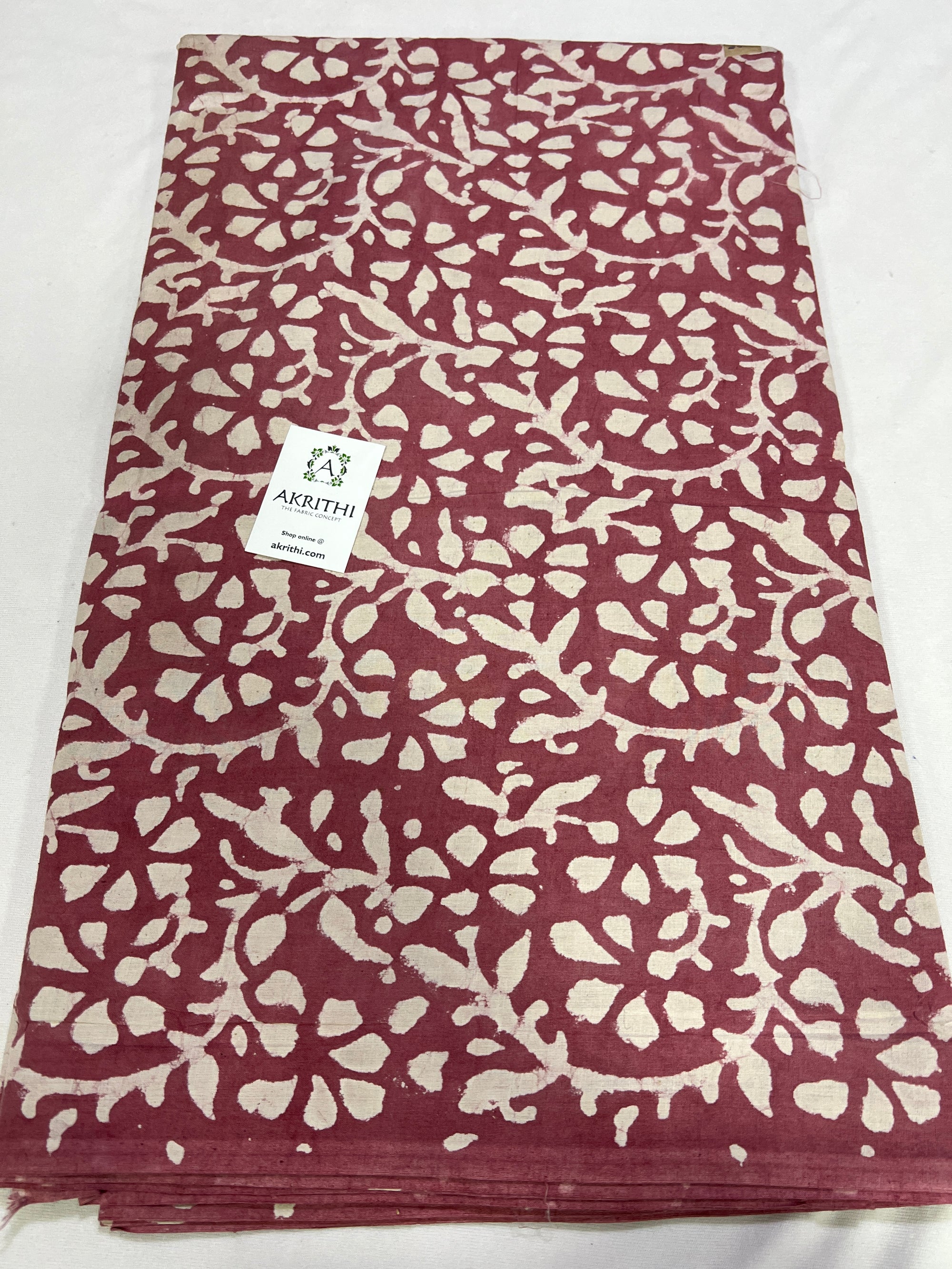 Dabu printed pure cotton fabric