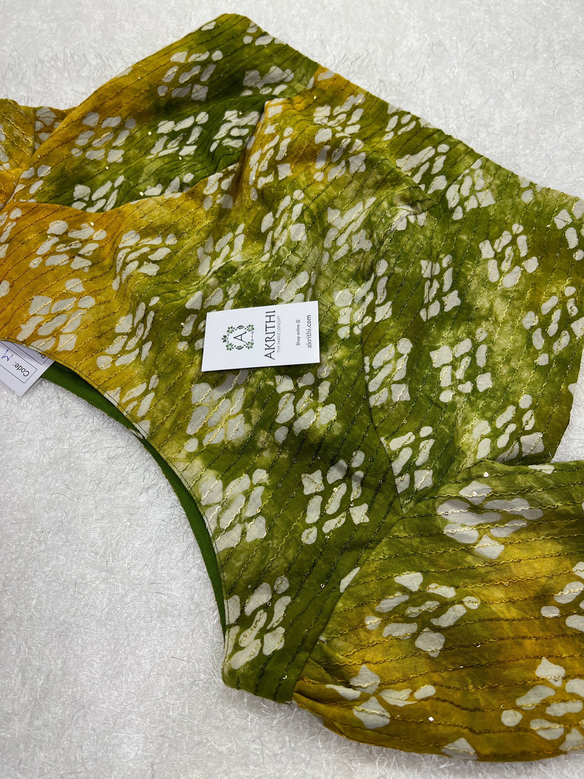 Batik dyed cotton blouse