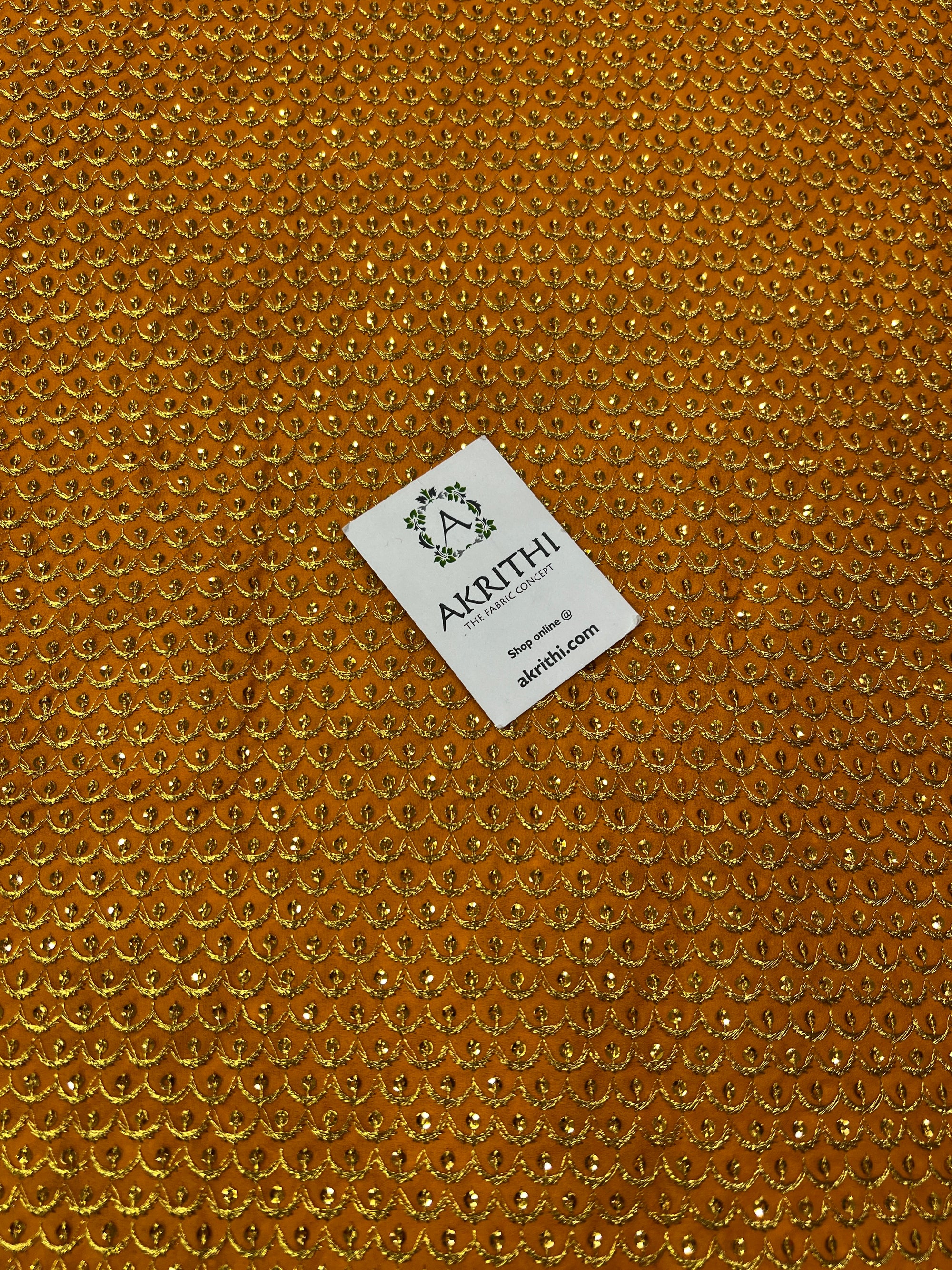 Embroidery on Georgette fabric