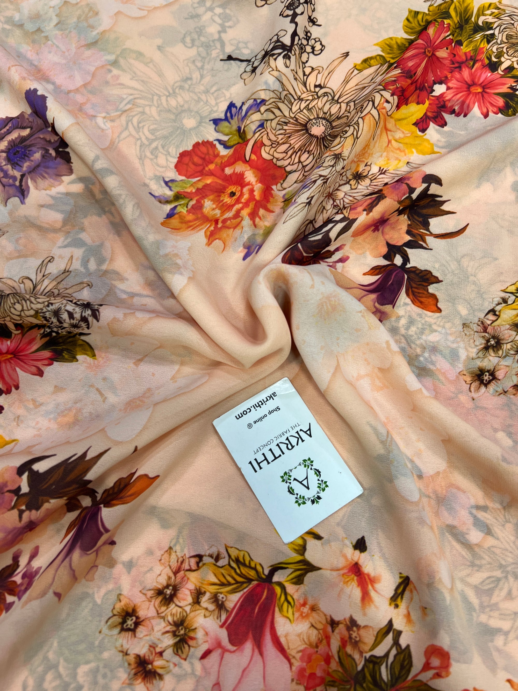 Georgette fabric 90 centi metres cut
