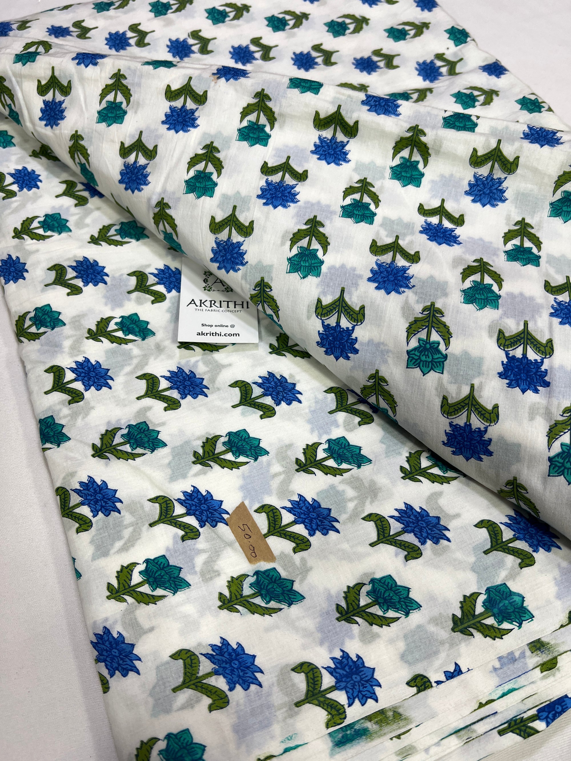 Printed pure cotton fabric