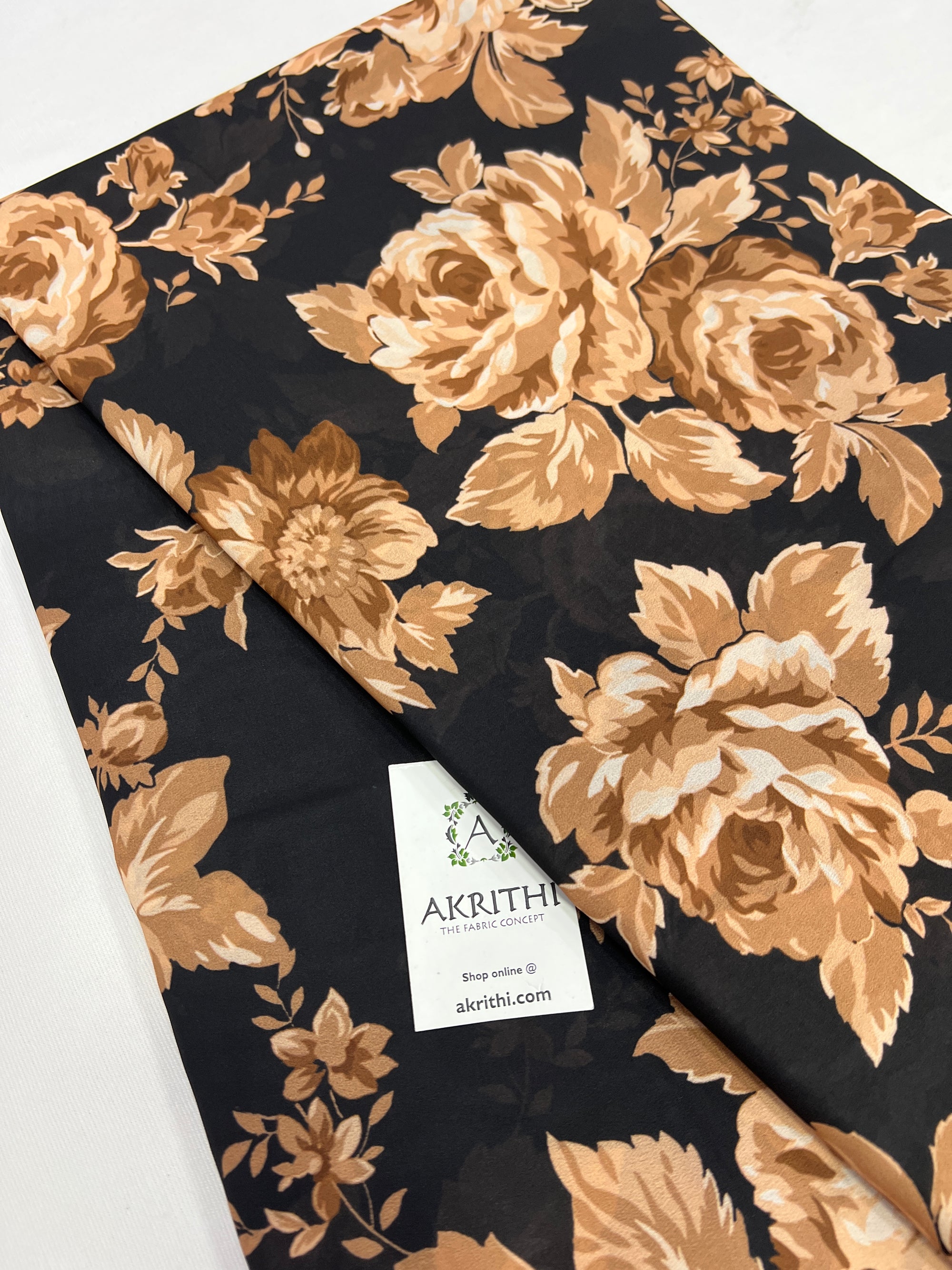 Digital printed georgette saree