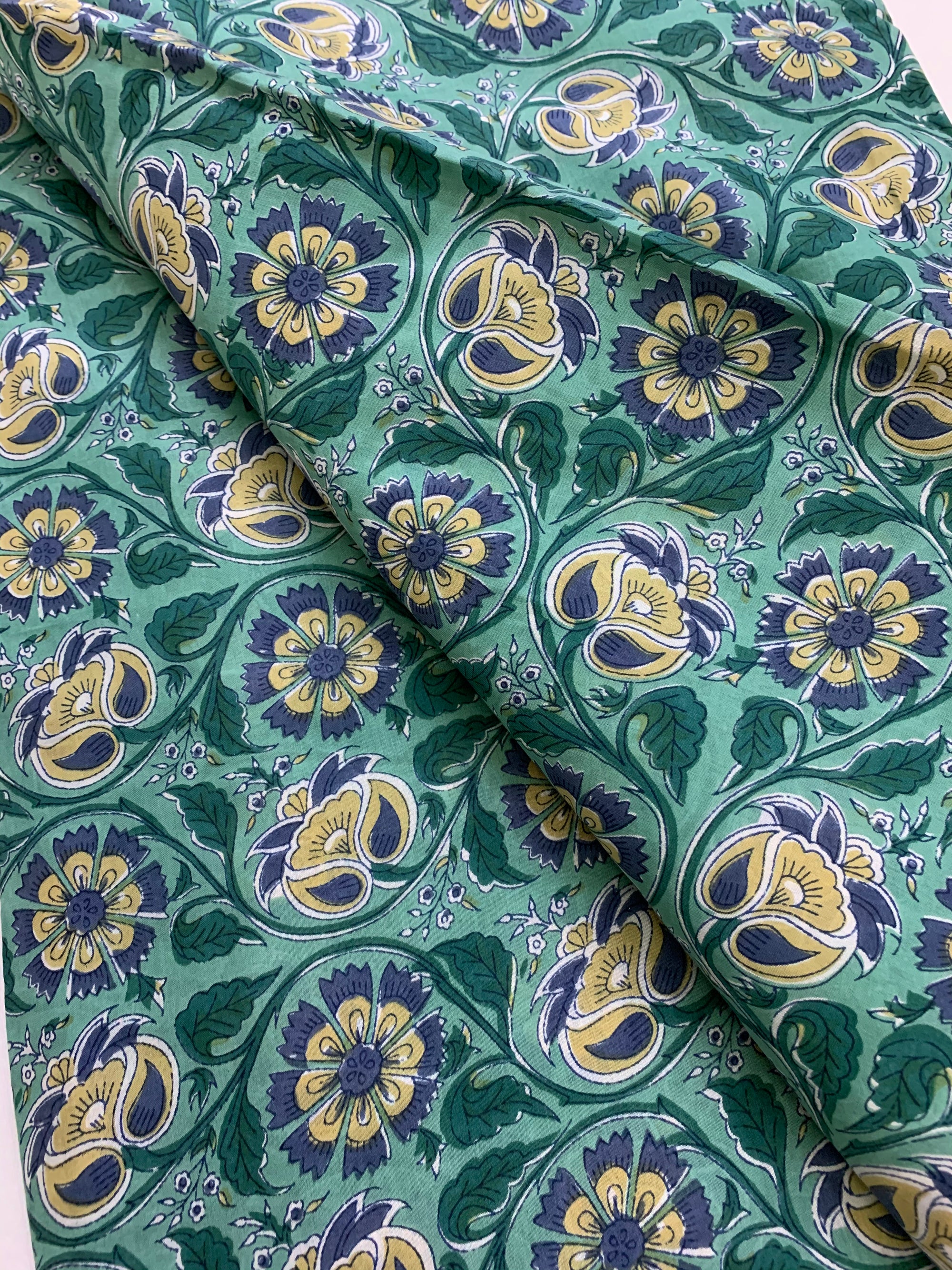 Printed muslin fabric