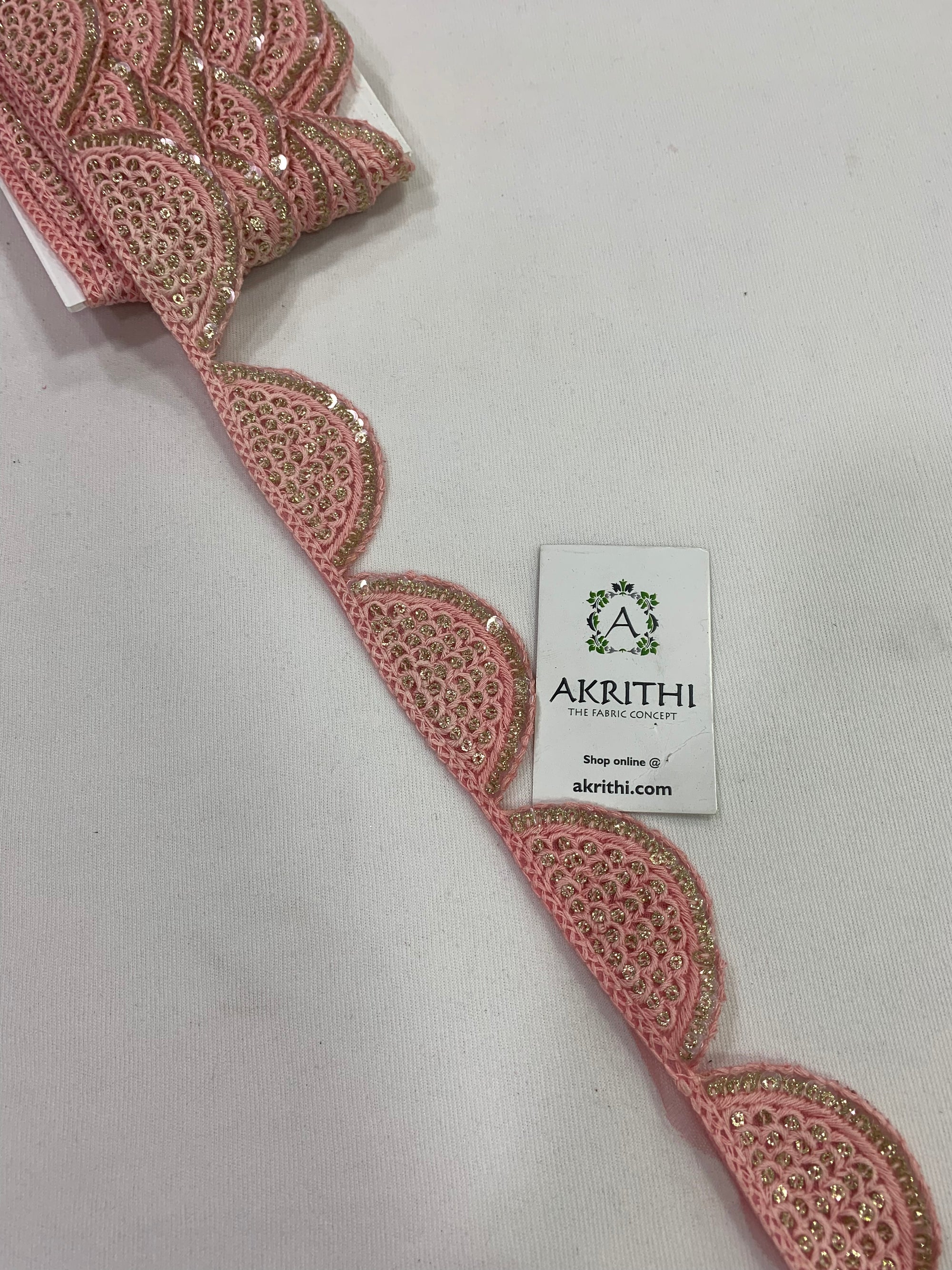 Embroidered lace 9 metres roll