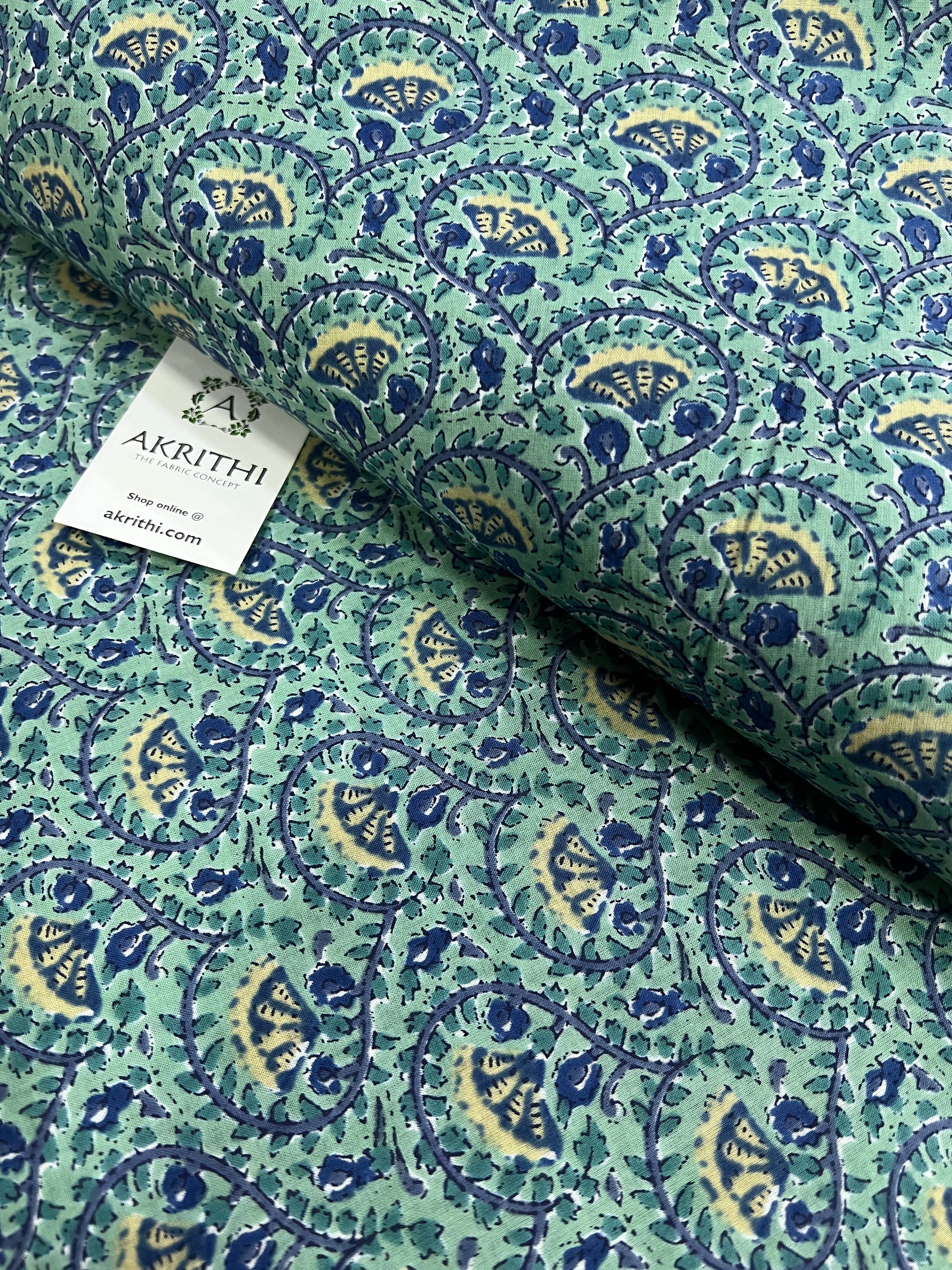 Printed pure cotton fabric