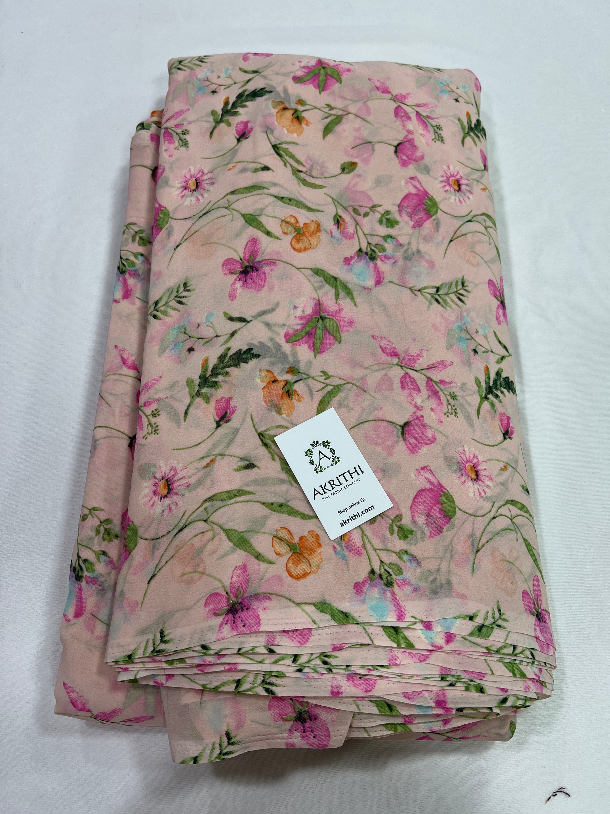 Floral printed georgette fabric 56 inches width