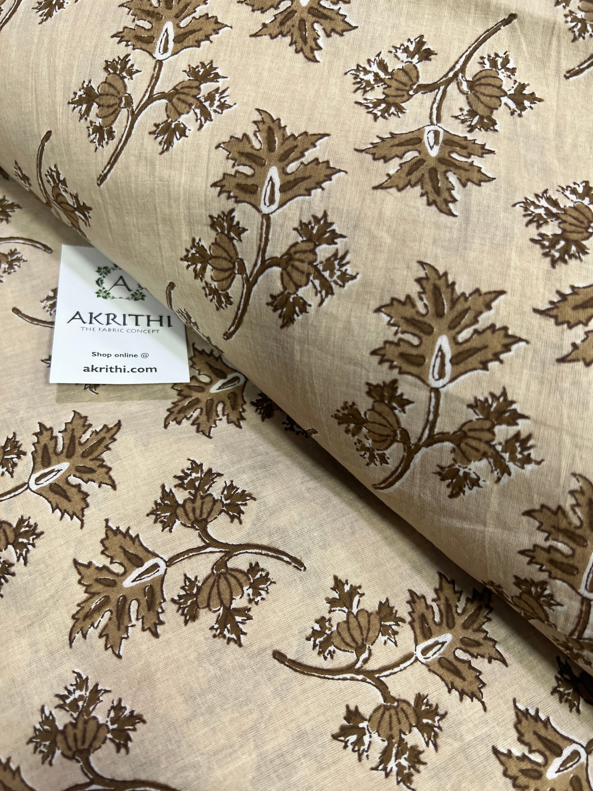 Printed pure cotton fabric