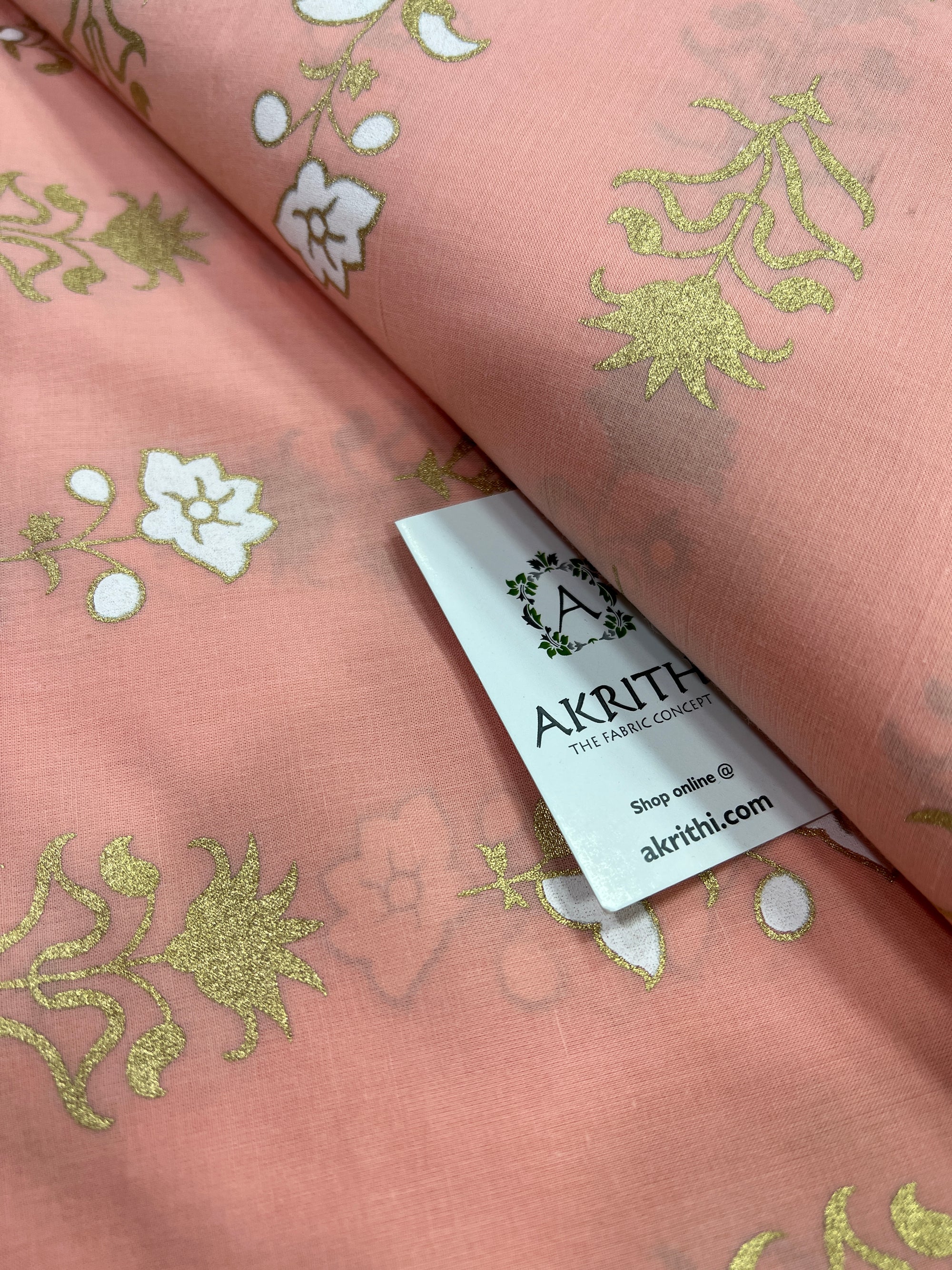 Printed pure cotton fabric