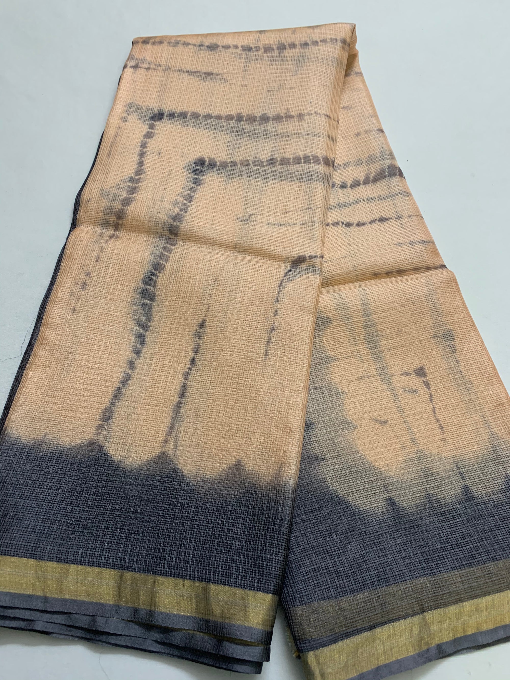 Tie and dye pure kota silk saree