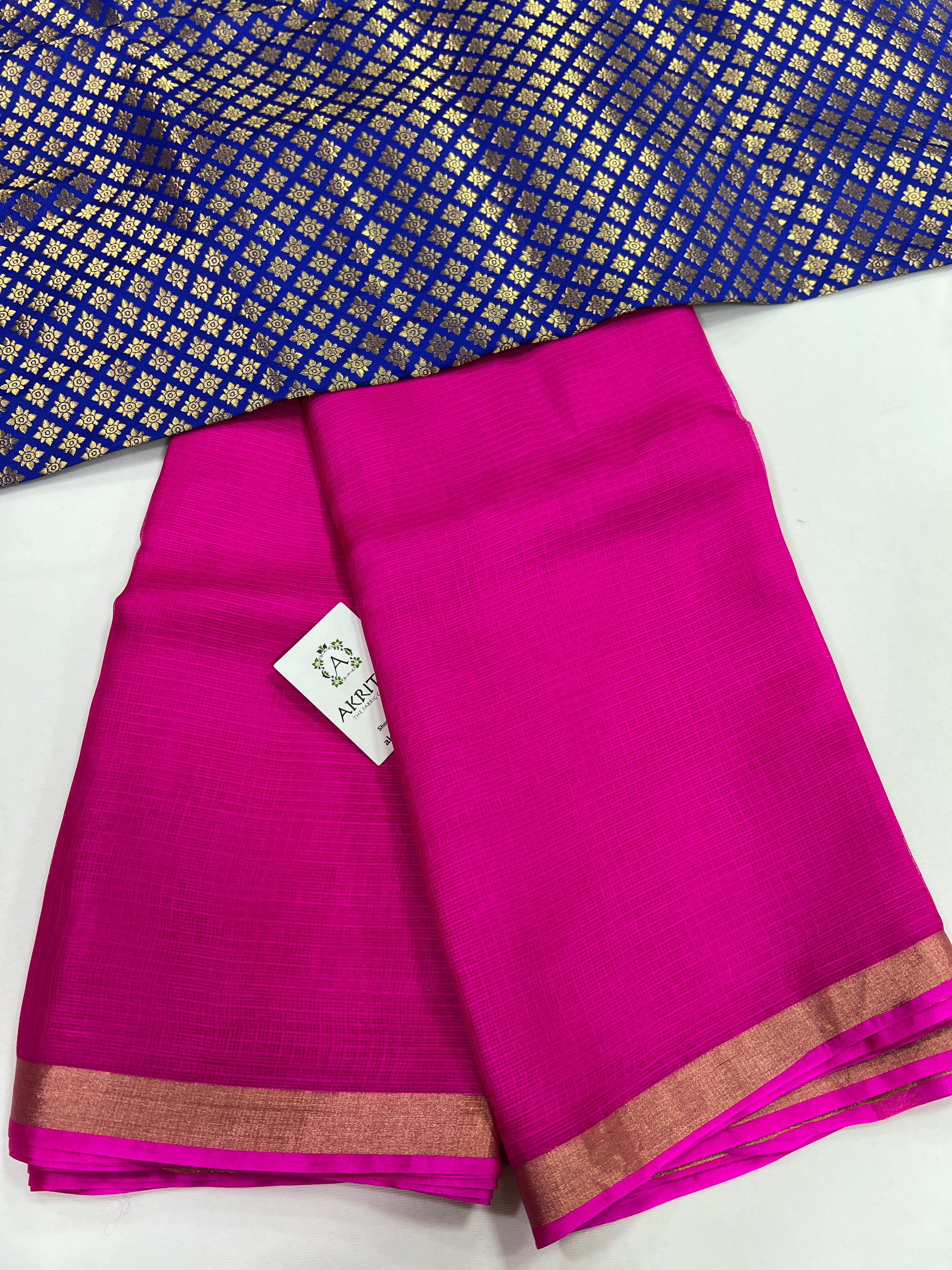 Pure Kota silk saree with banarasi blouse