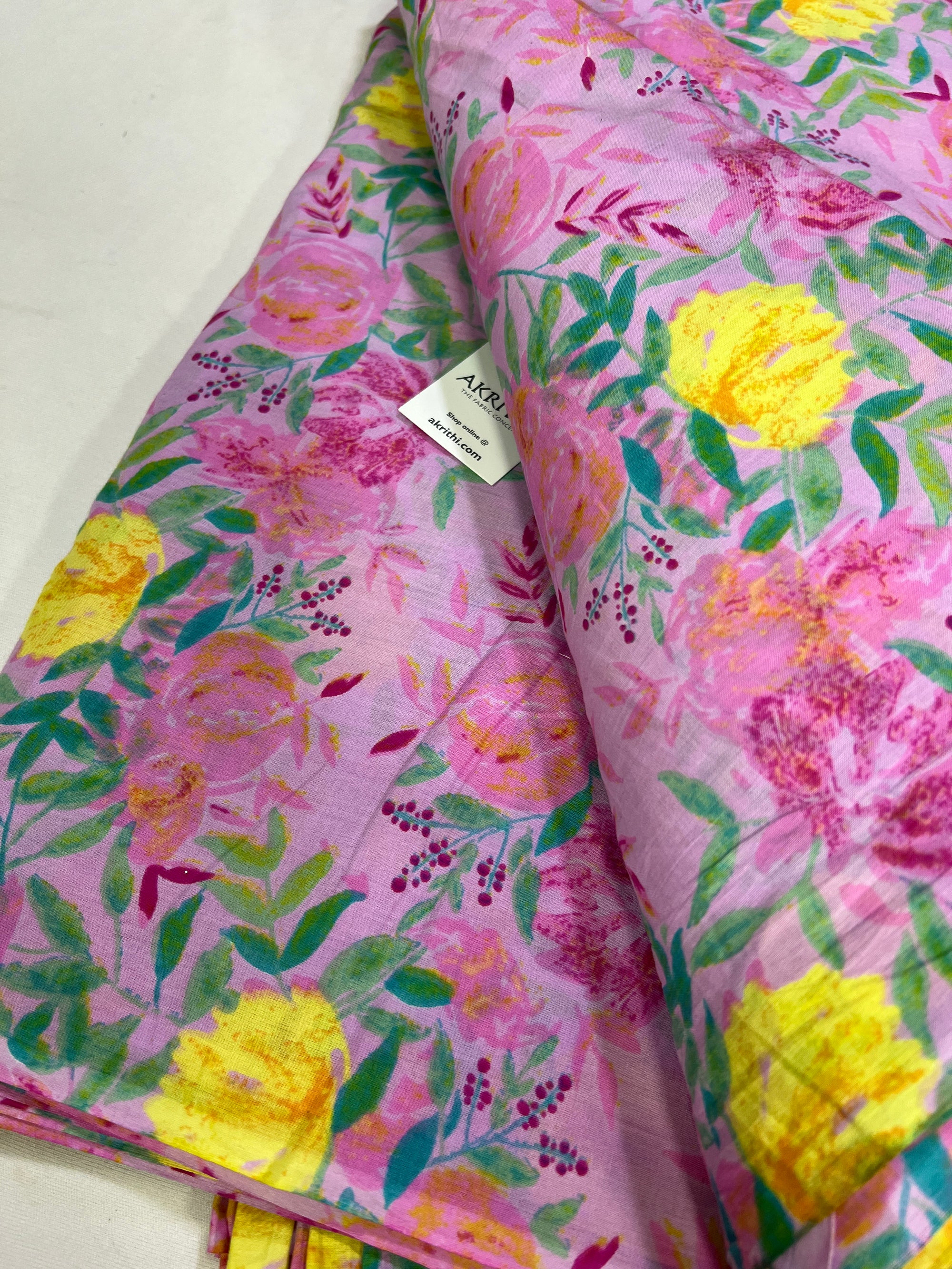Printed pure cotton fabric