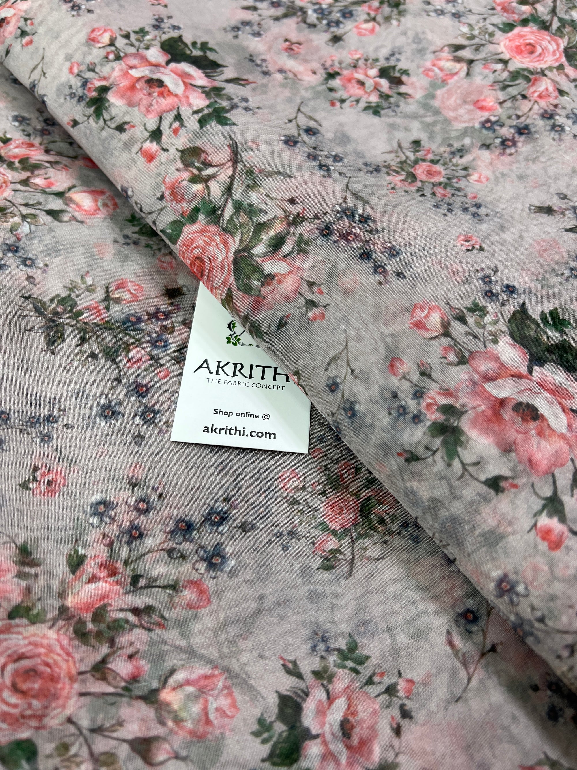 Digital floral Printed organza fabric