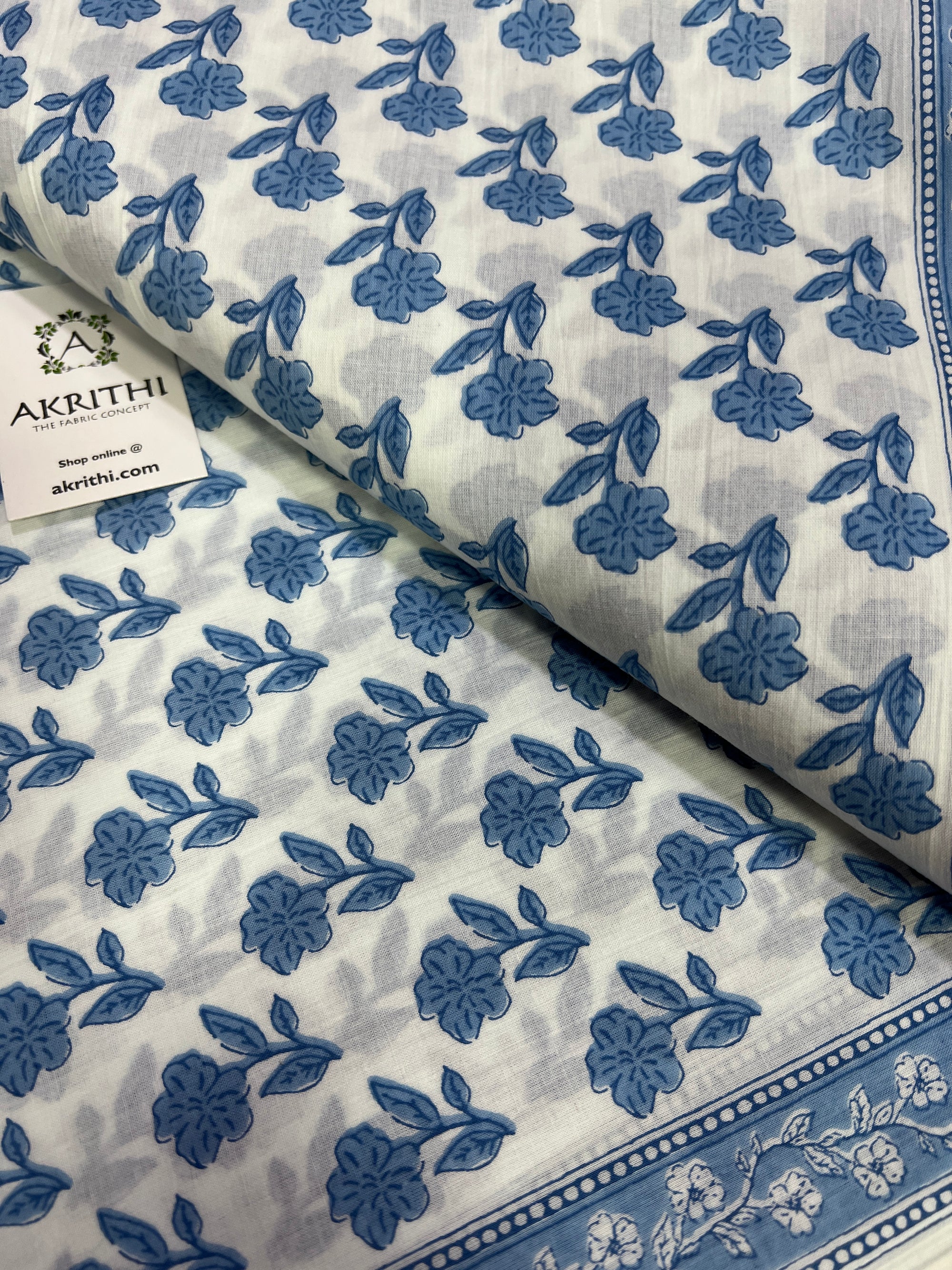 Printed pure cotton fabric
