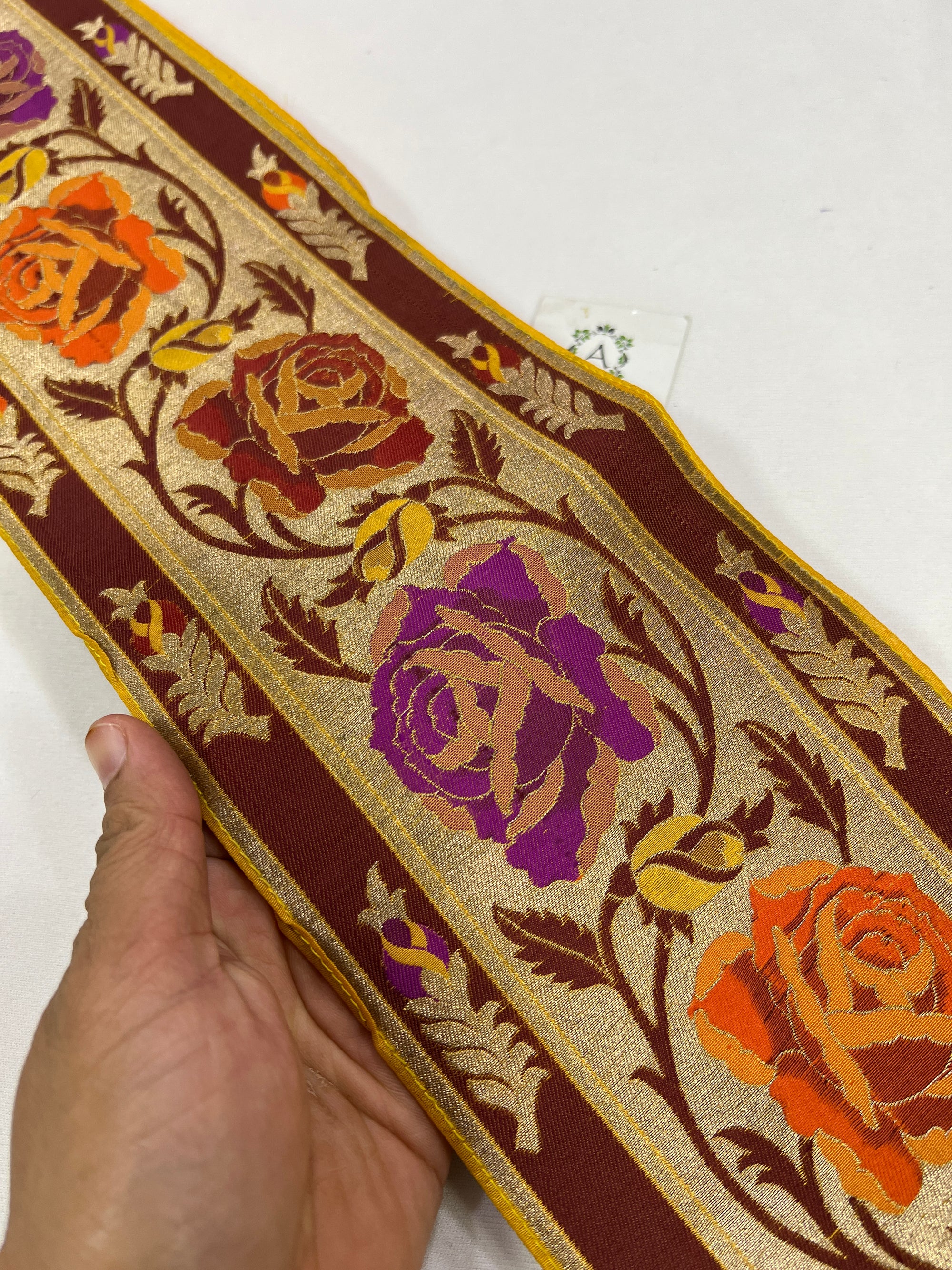 Handloom Banarasi lace 9 metres roll