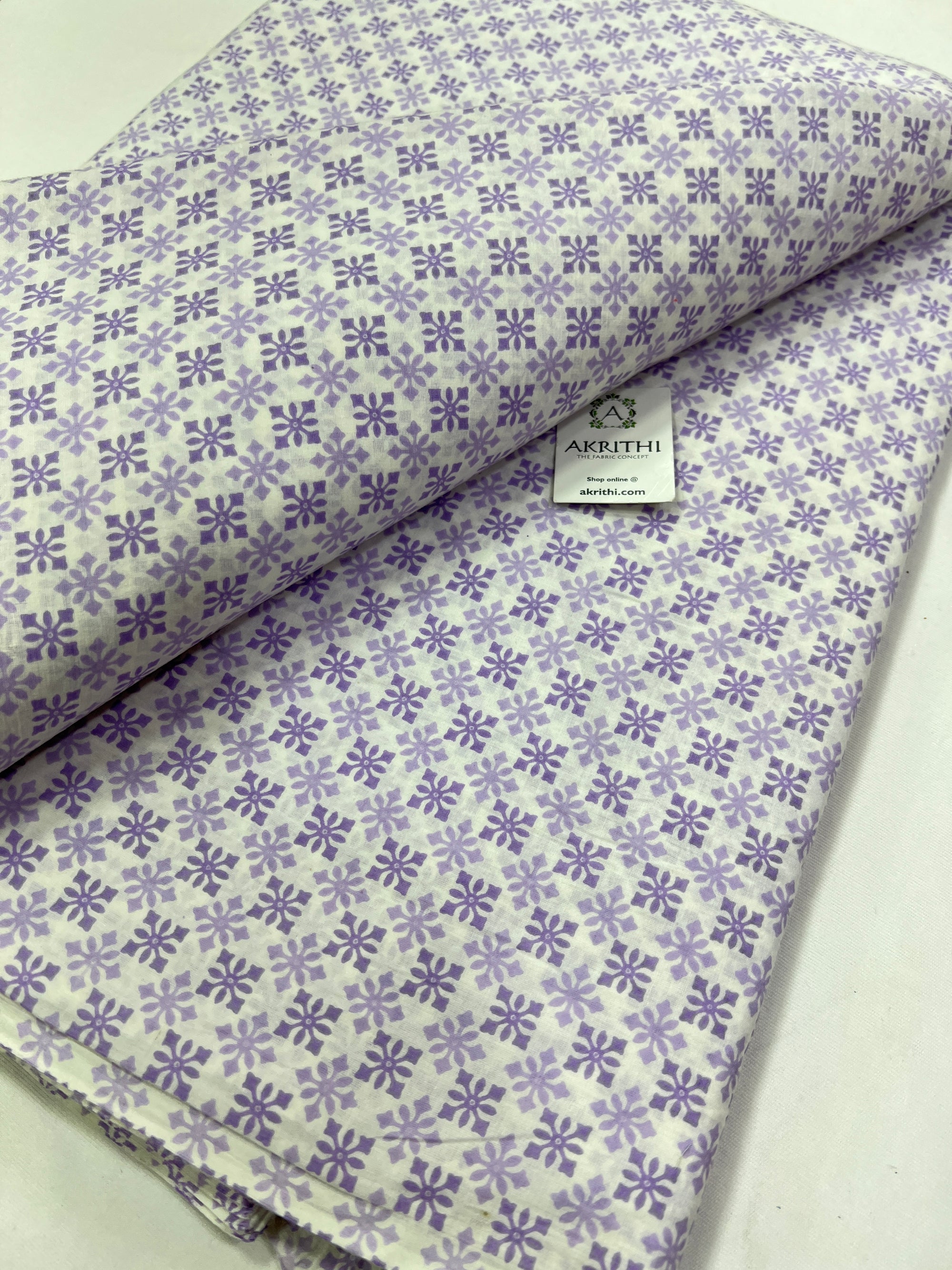 Printed pure cotton fabric