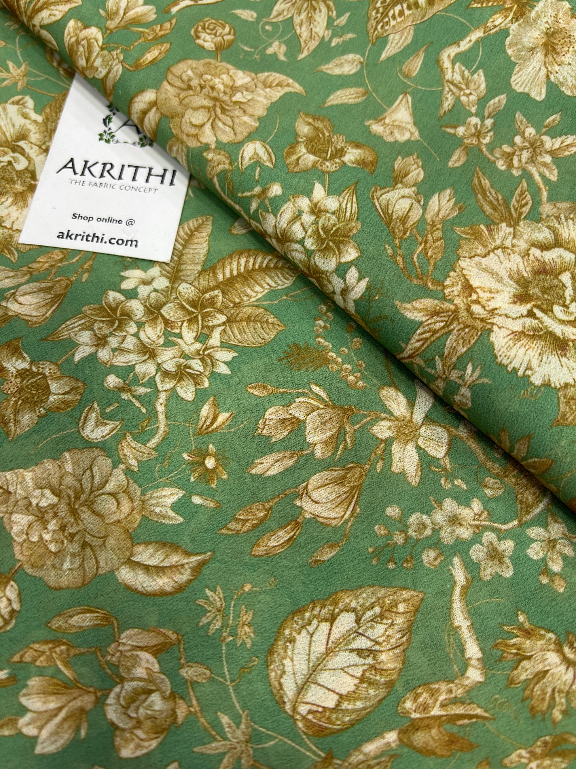 Digital printed georgette saree