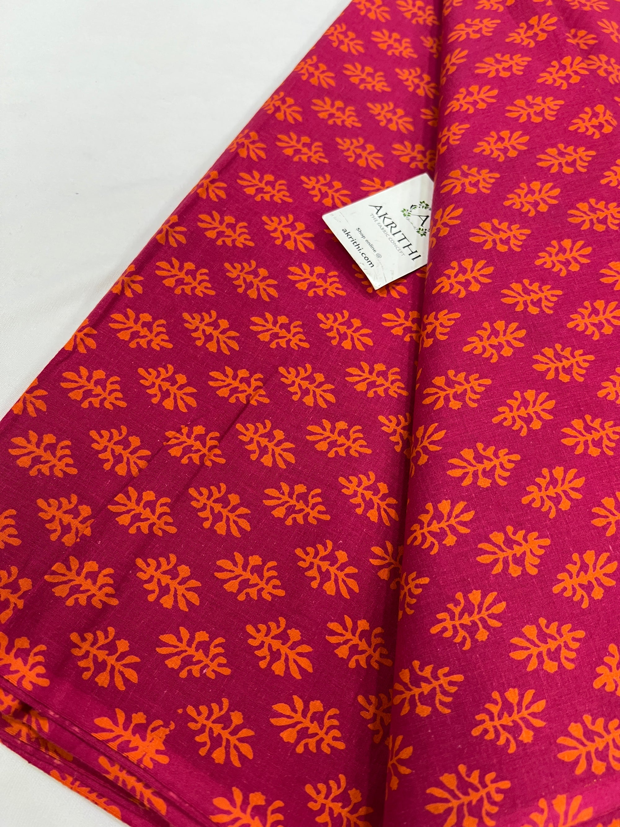 Printed pure cotton fabric