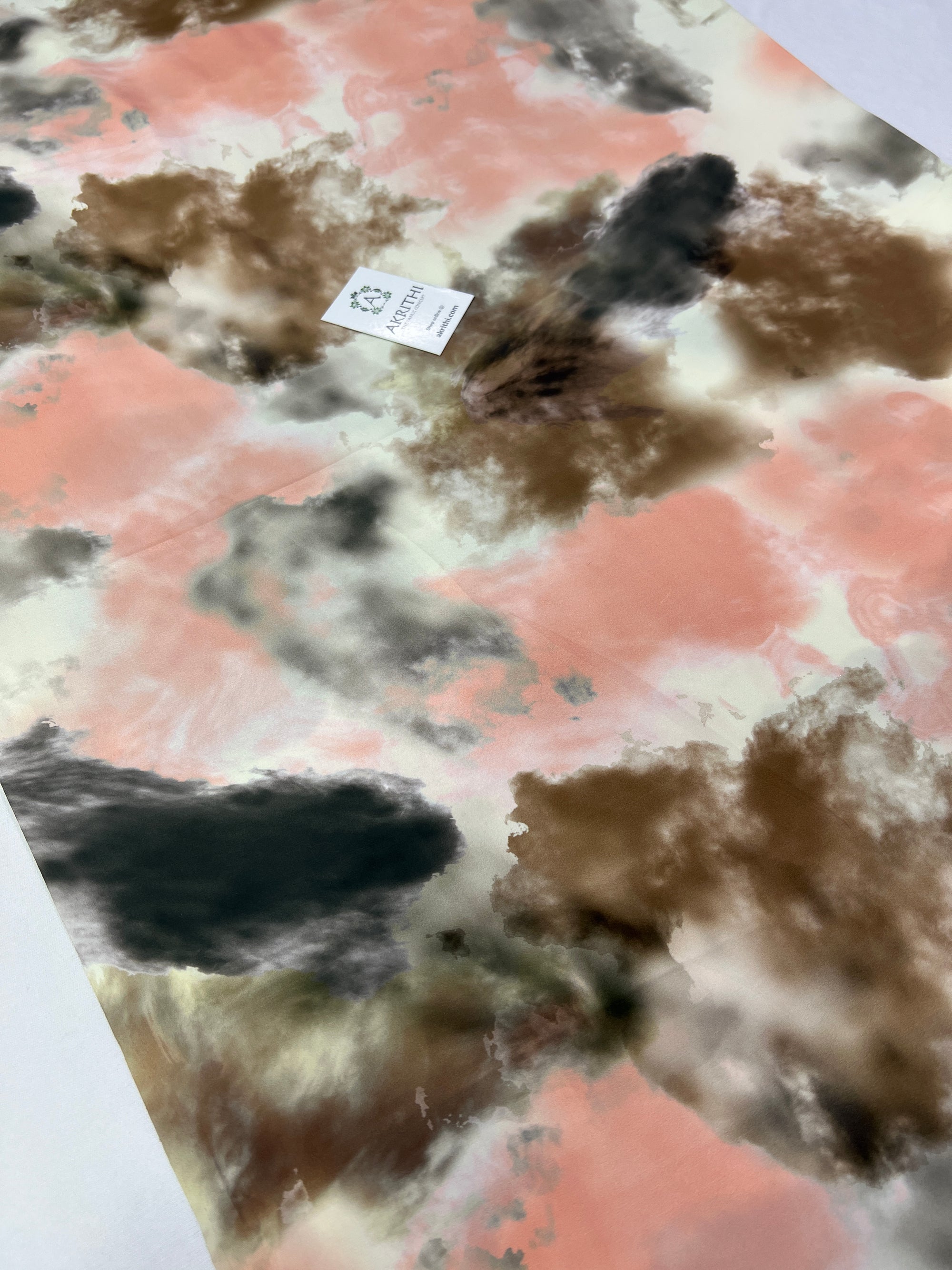 Digital printed modal satin fabric