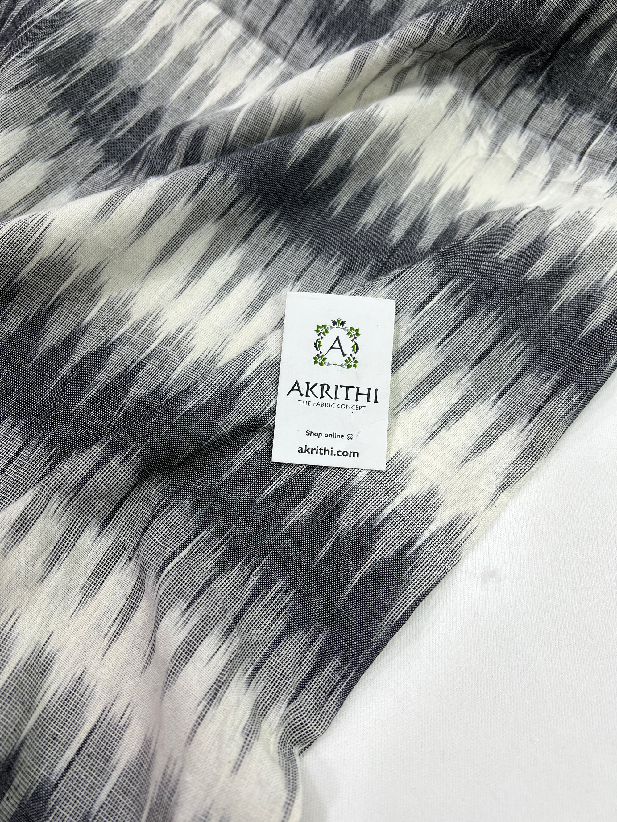 Handloom Ikat pure cotton fabric