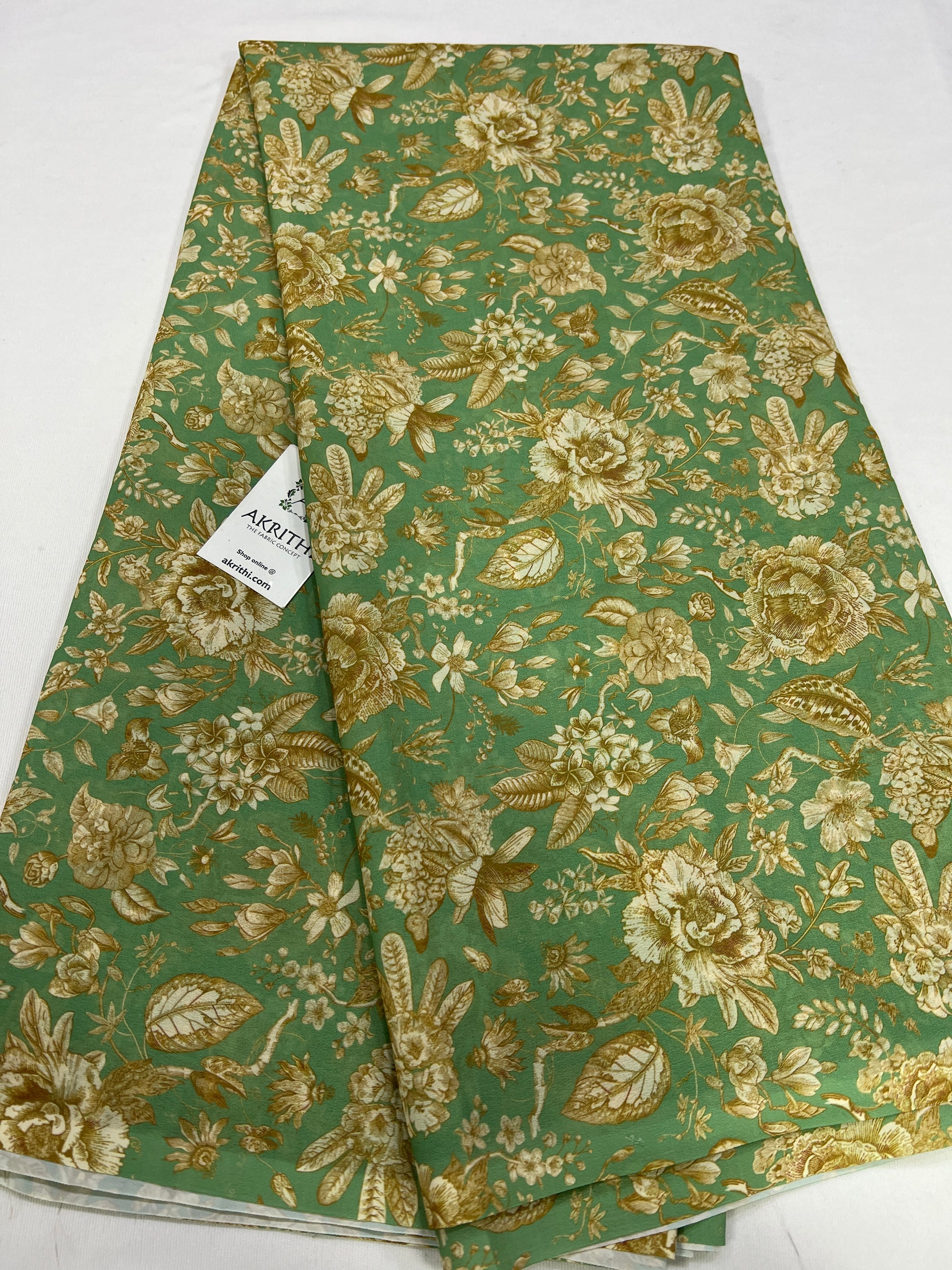 Digital printed georgette saree