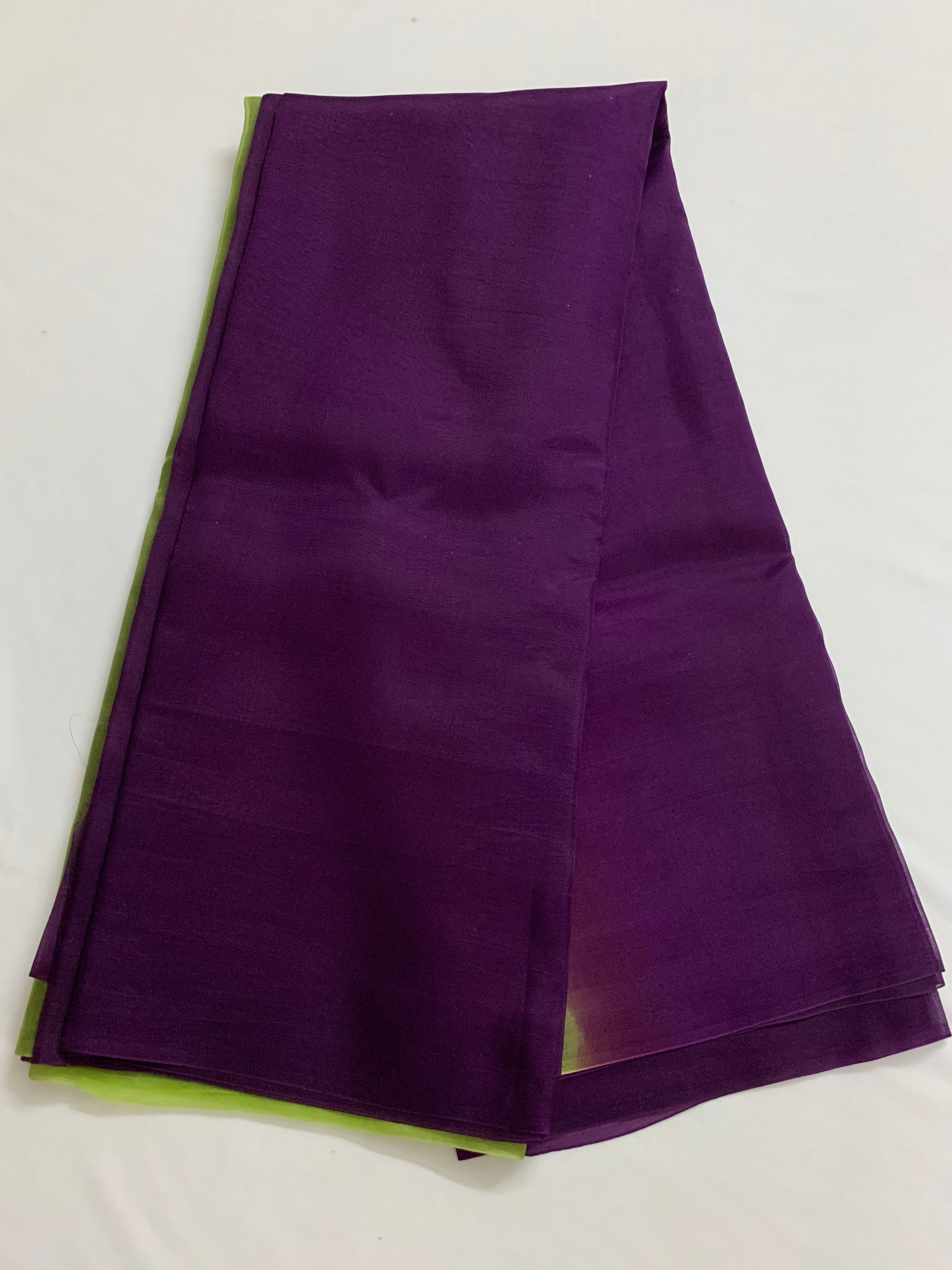PURE SILK ORGANZA DOUBLE SHADED SAREE