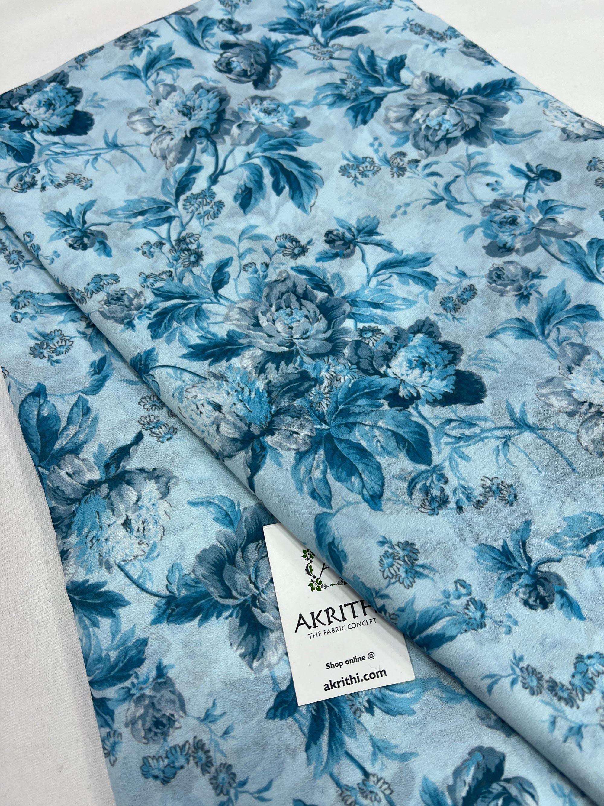Digital printed georgette saree