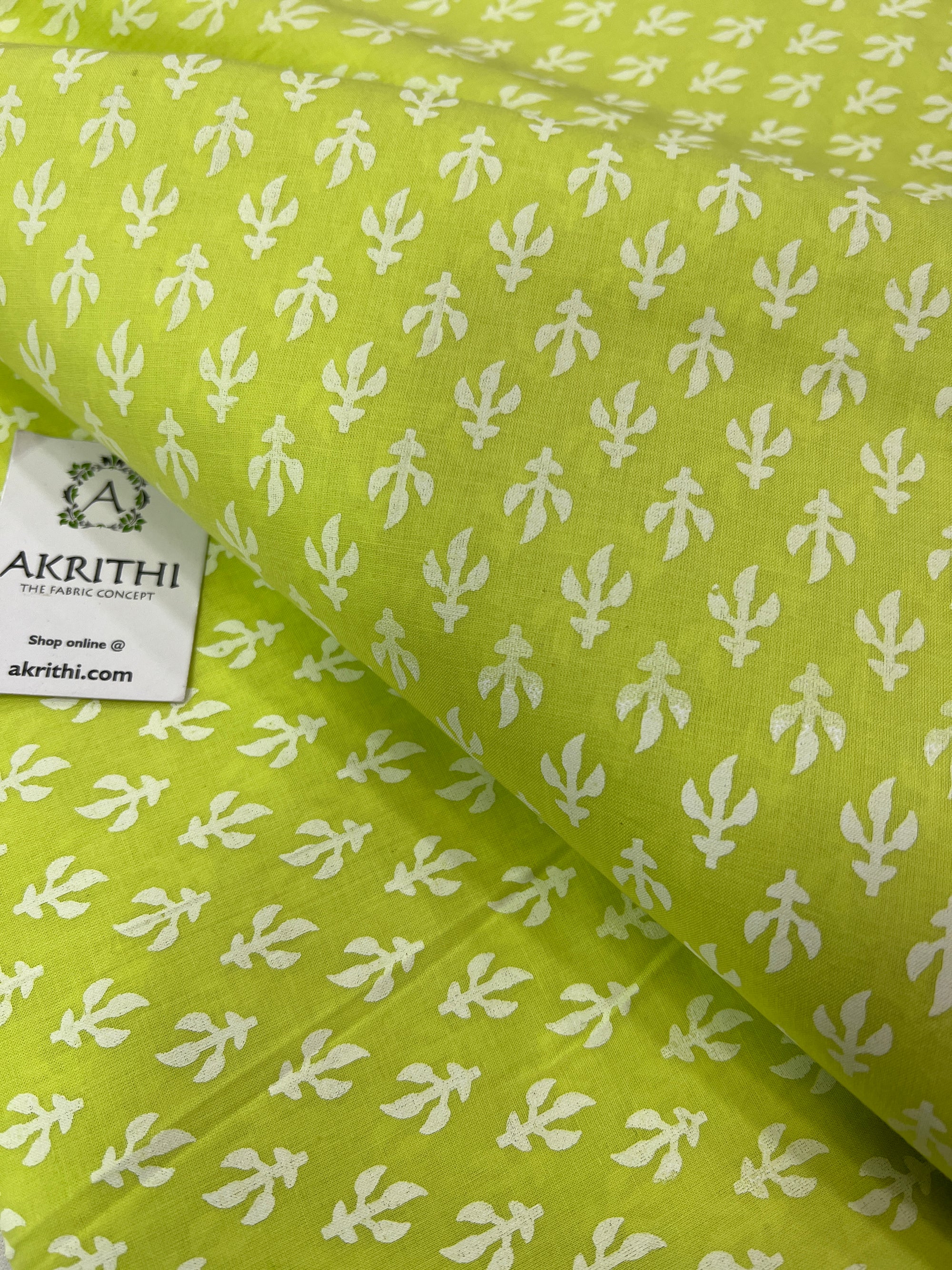 Printed pure cotton fabric