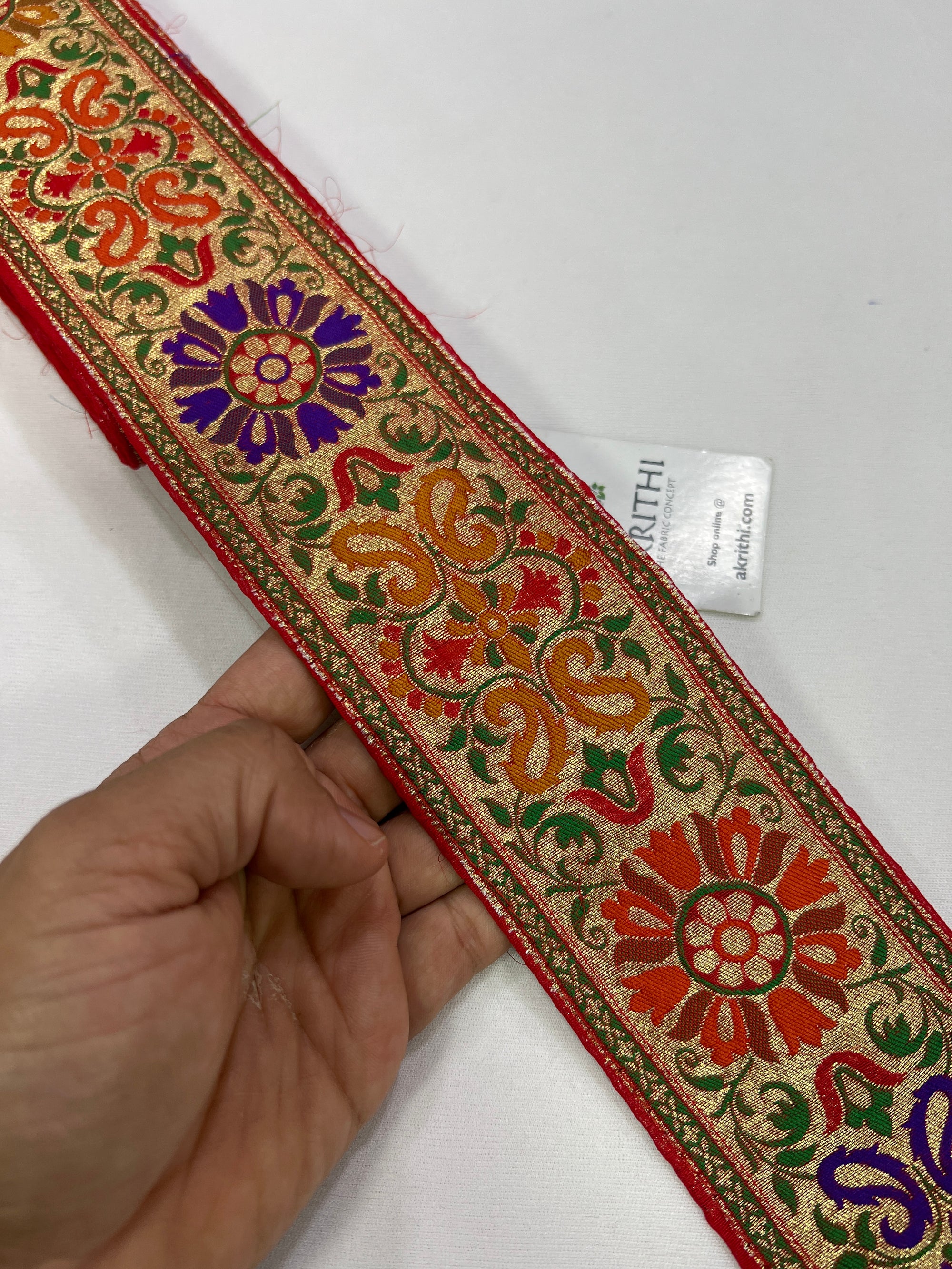 Handloom Banarasi lace 9 metres roll