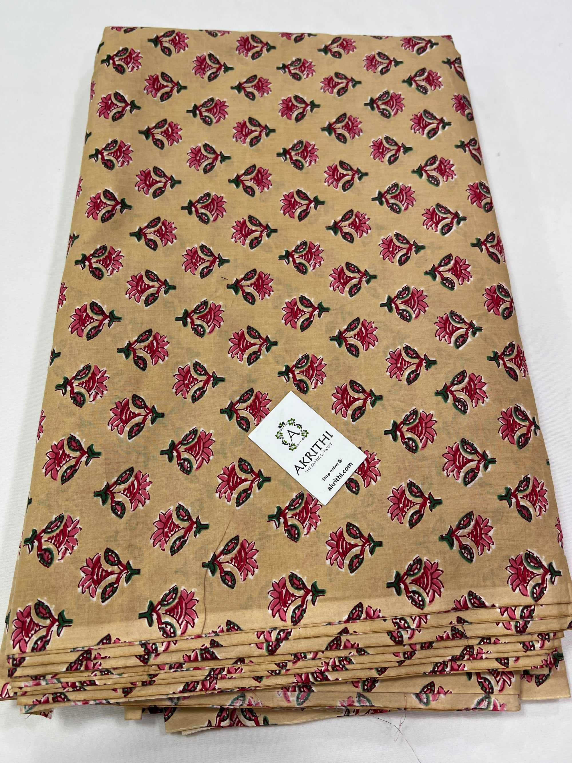 Printed pure cotton fabric