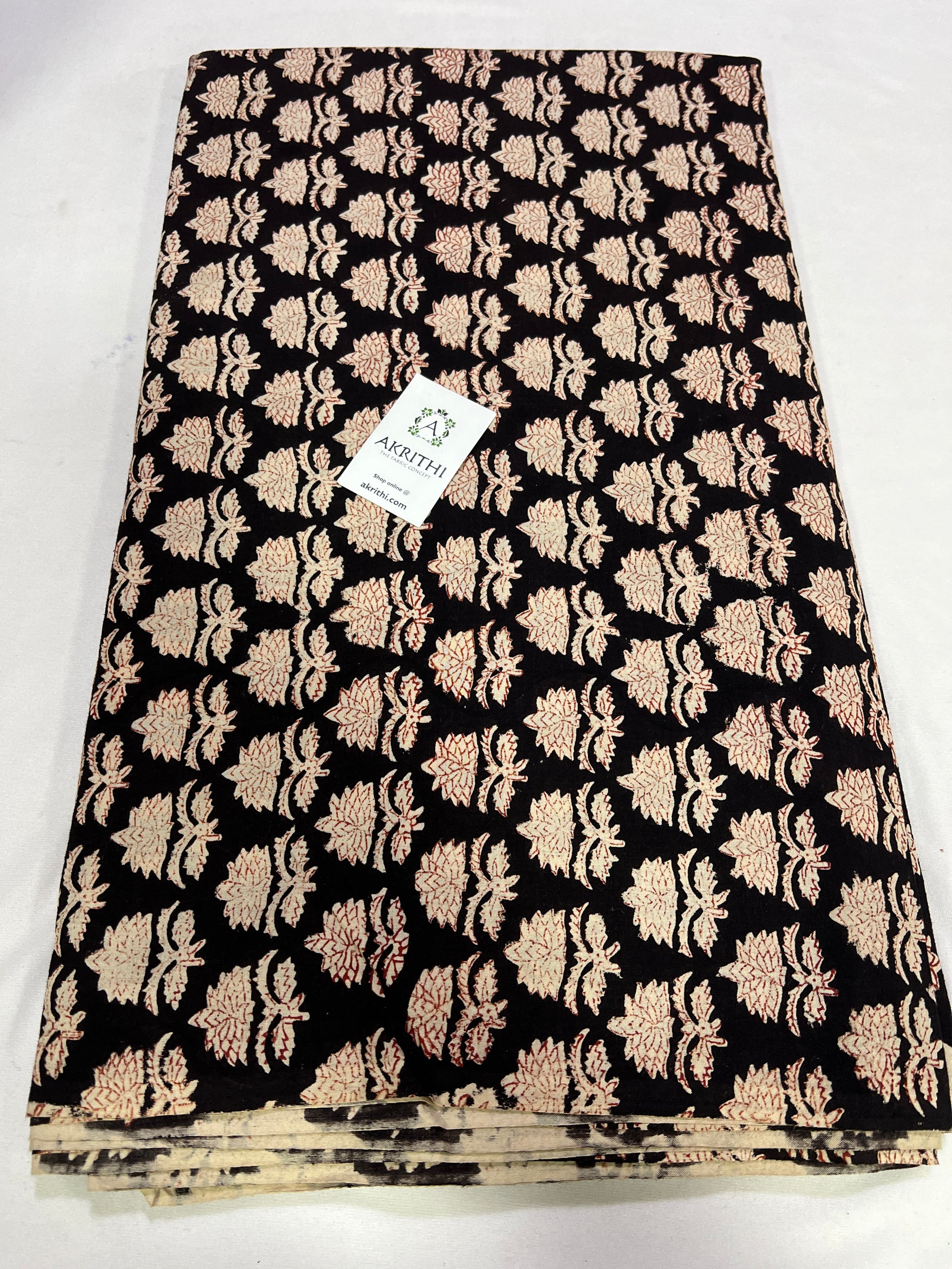 Hand block Printed pure cotton fabric