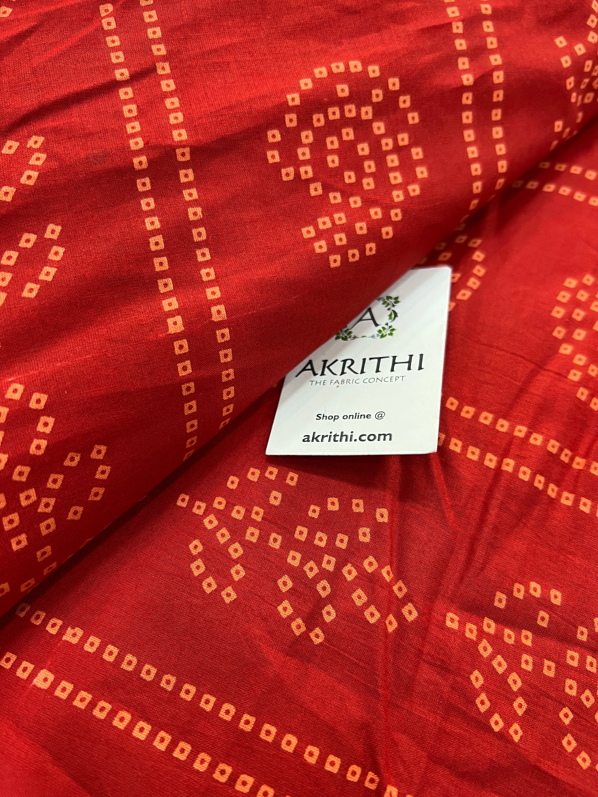 Printed pure cotton fabric