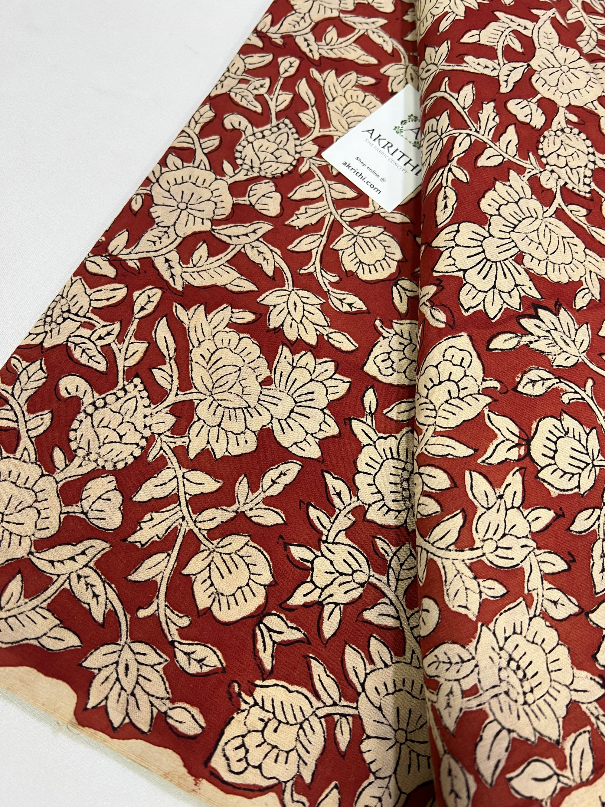 Hand block Printed pure cotton fabric