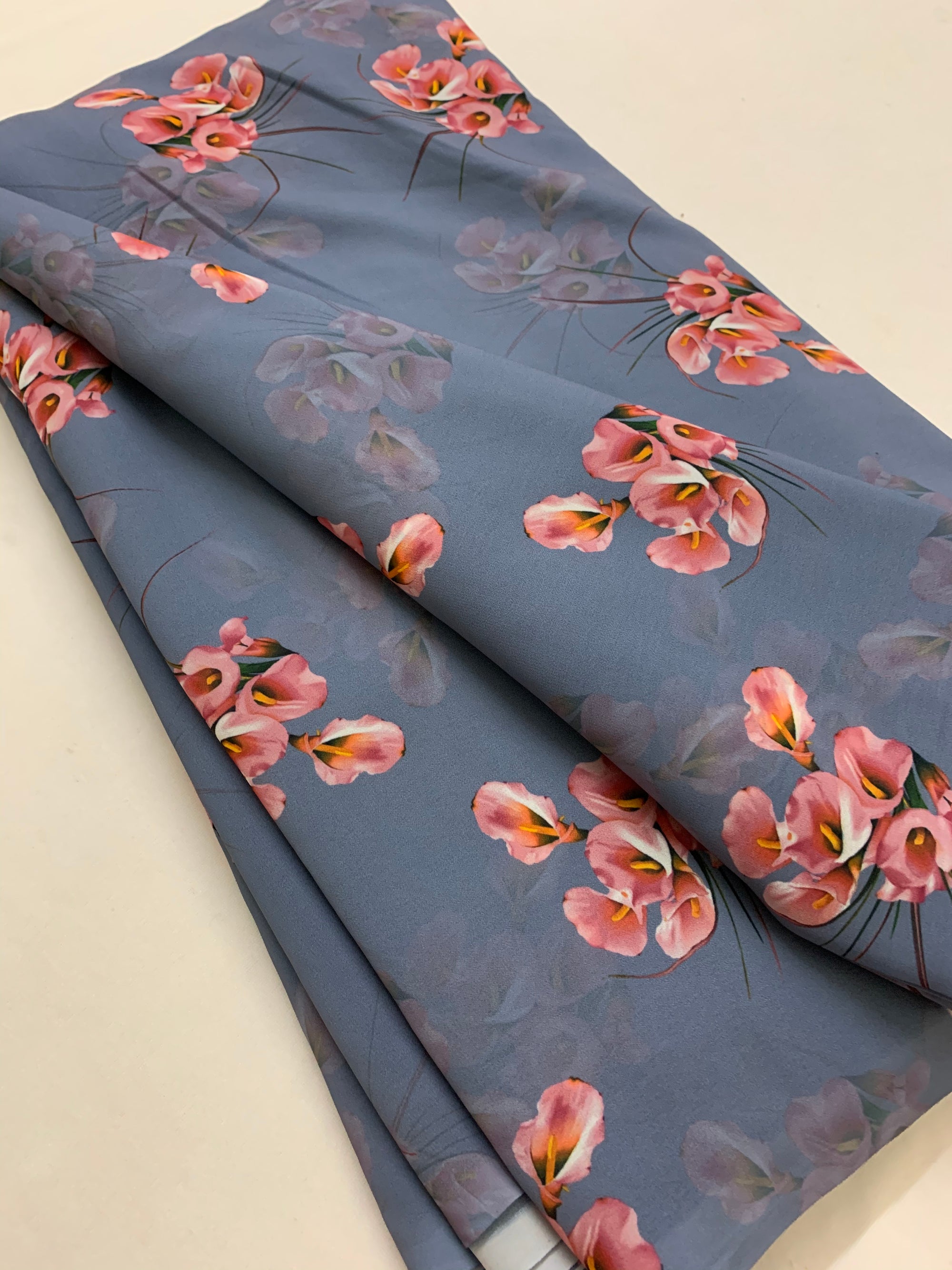 Digital floral Printed georgette fabric