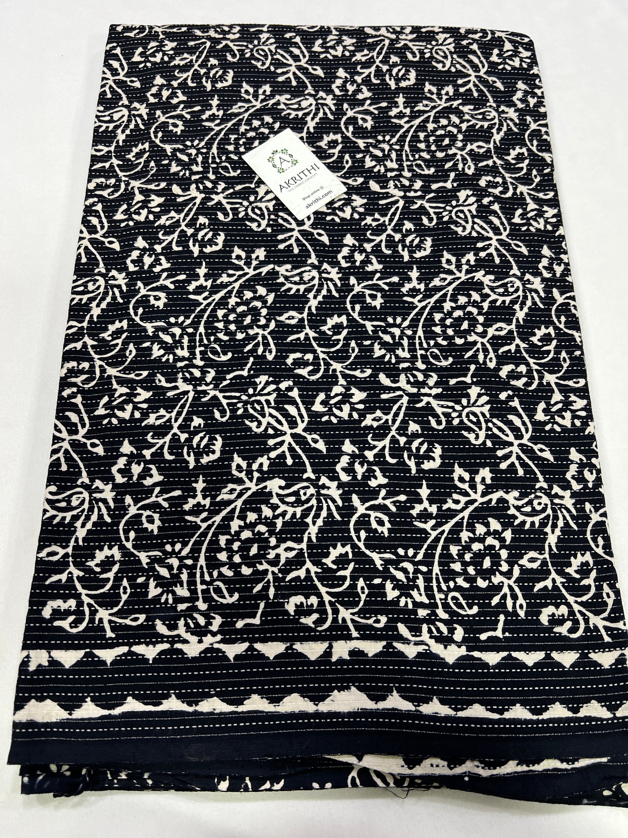 Kantha pure cotton fabric