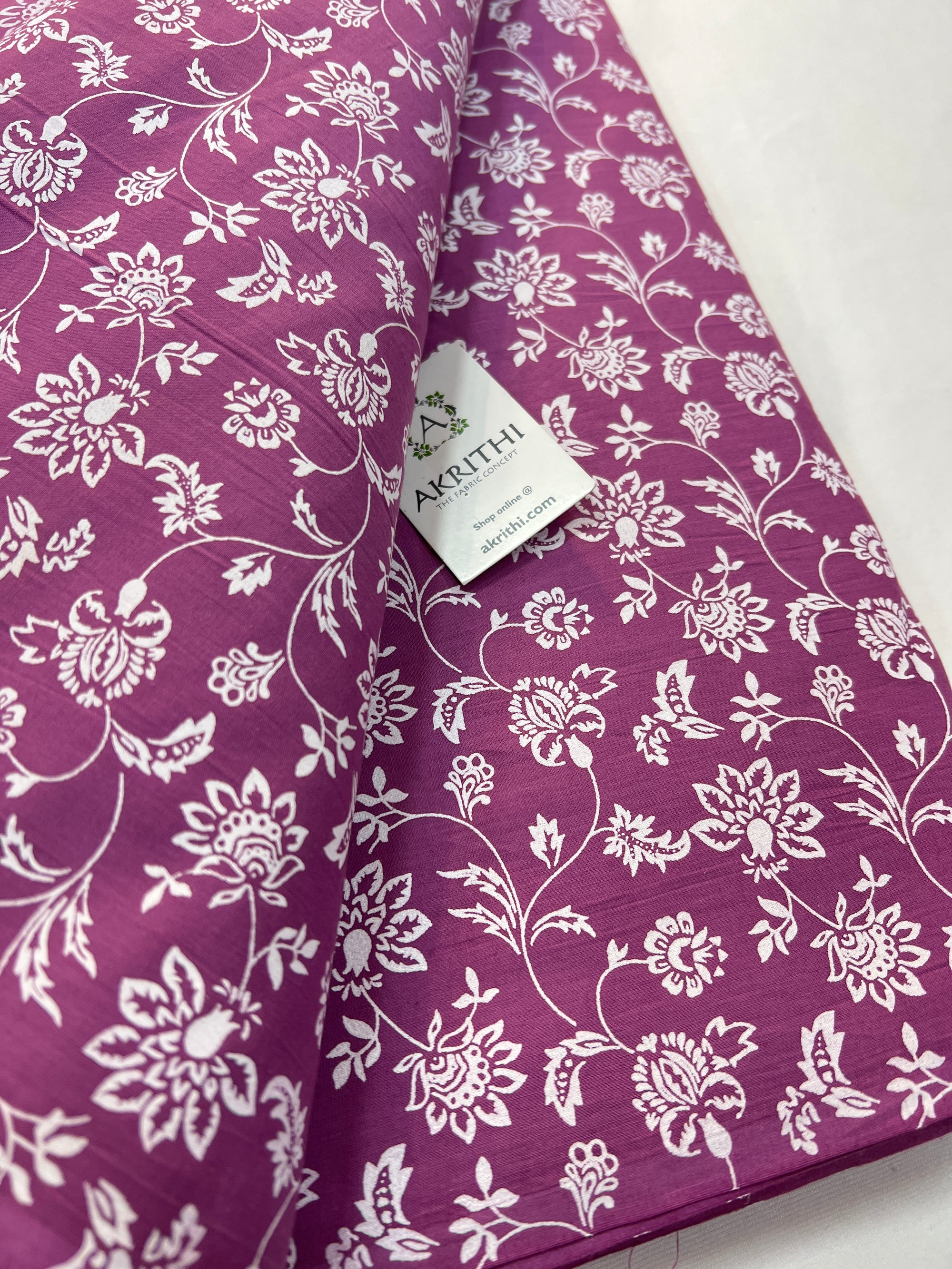 Printed pure cotton fabric