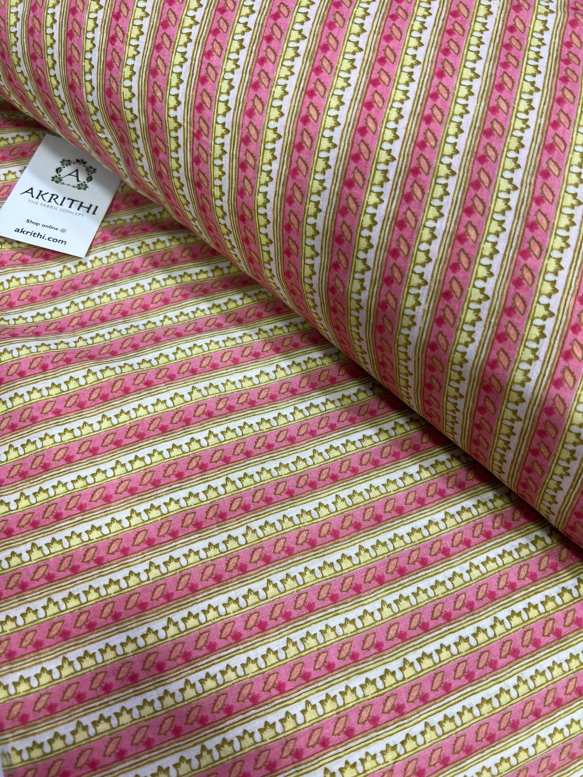 Printed pure cotton fabric