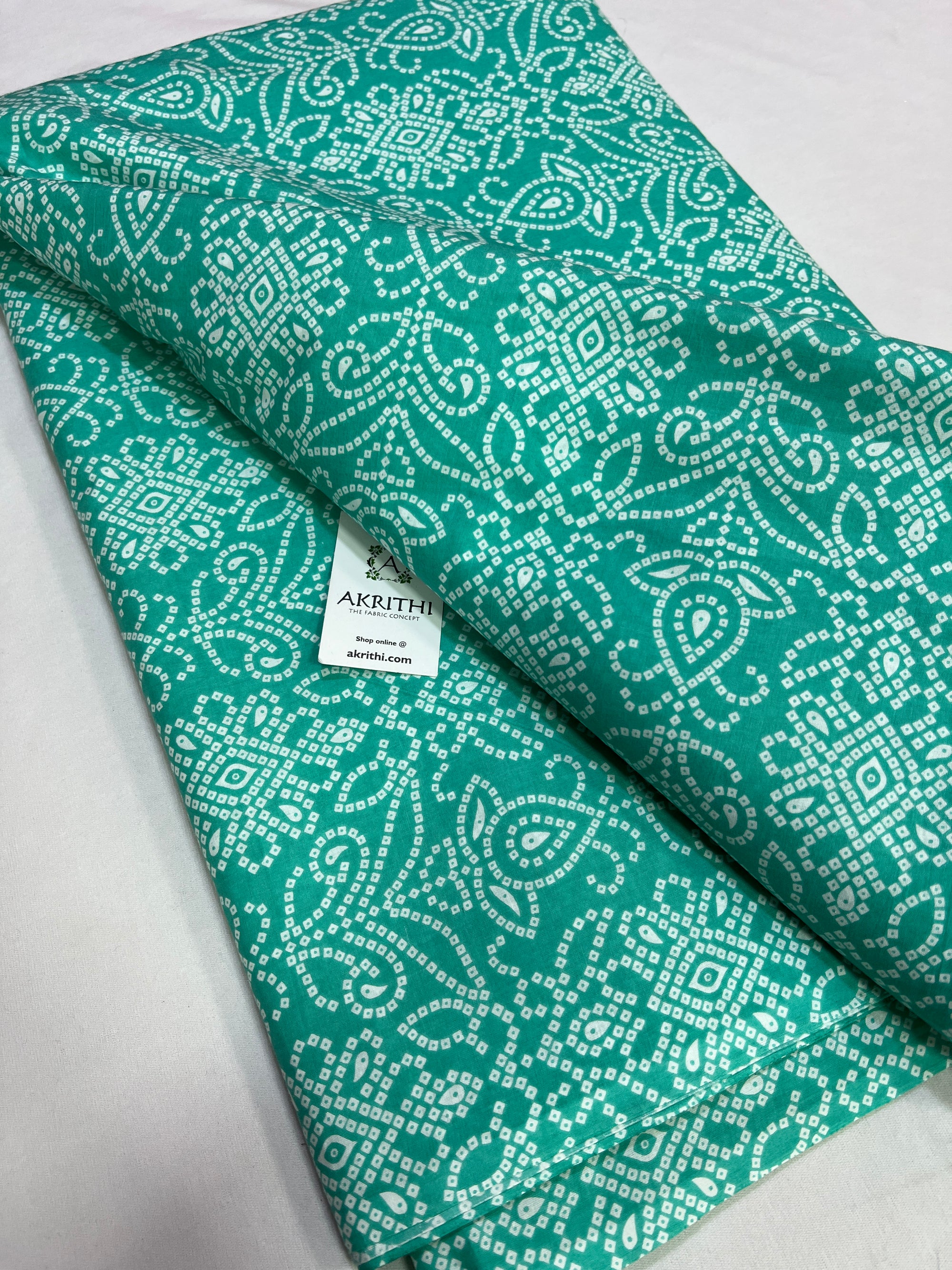 Printed pure cotton fabric