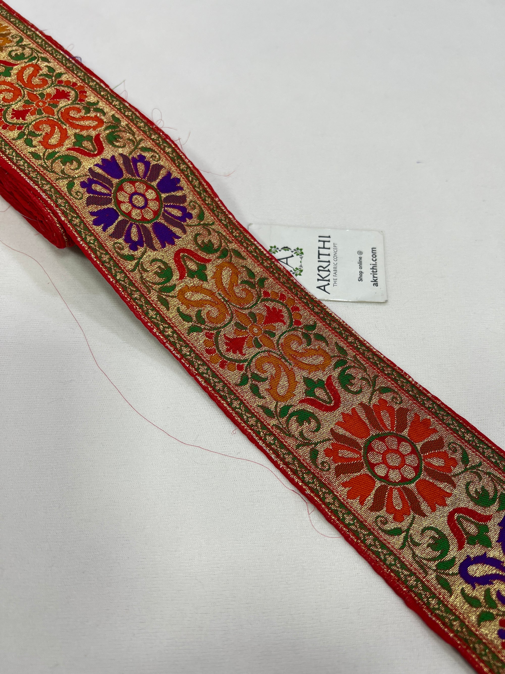 Handloom Banarasi lace 9 metres roll