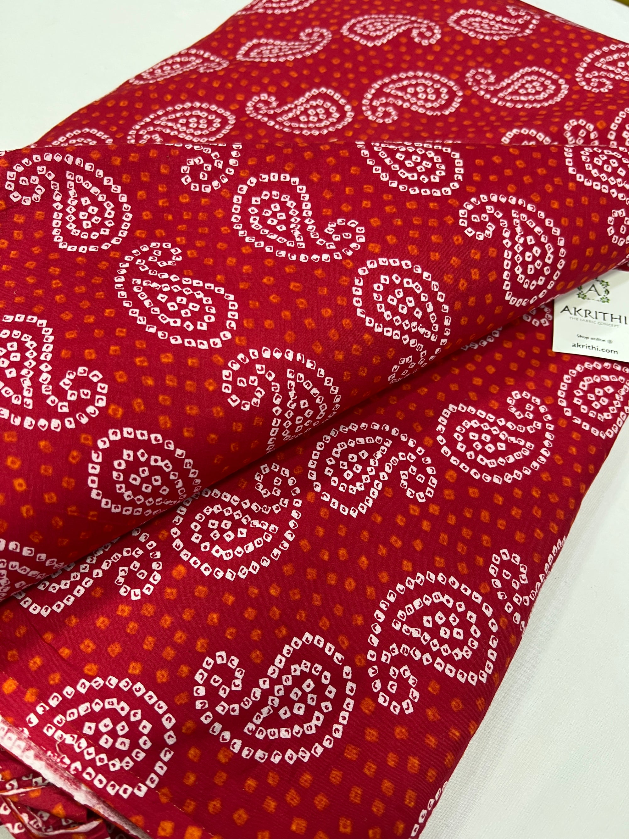Printed pure cotton fabric