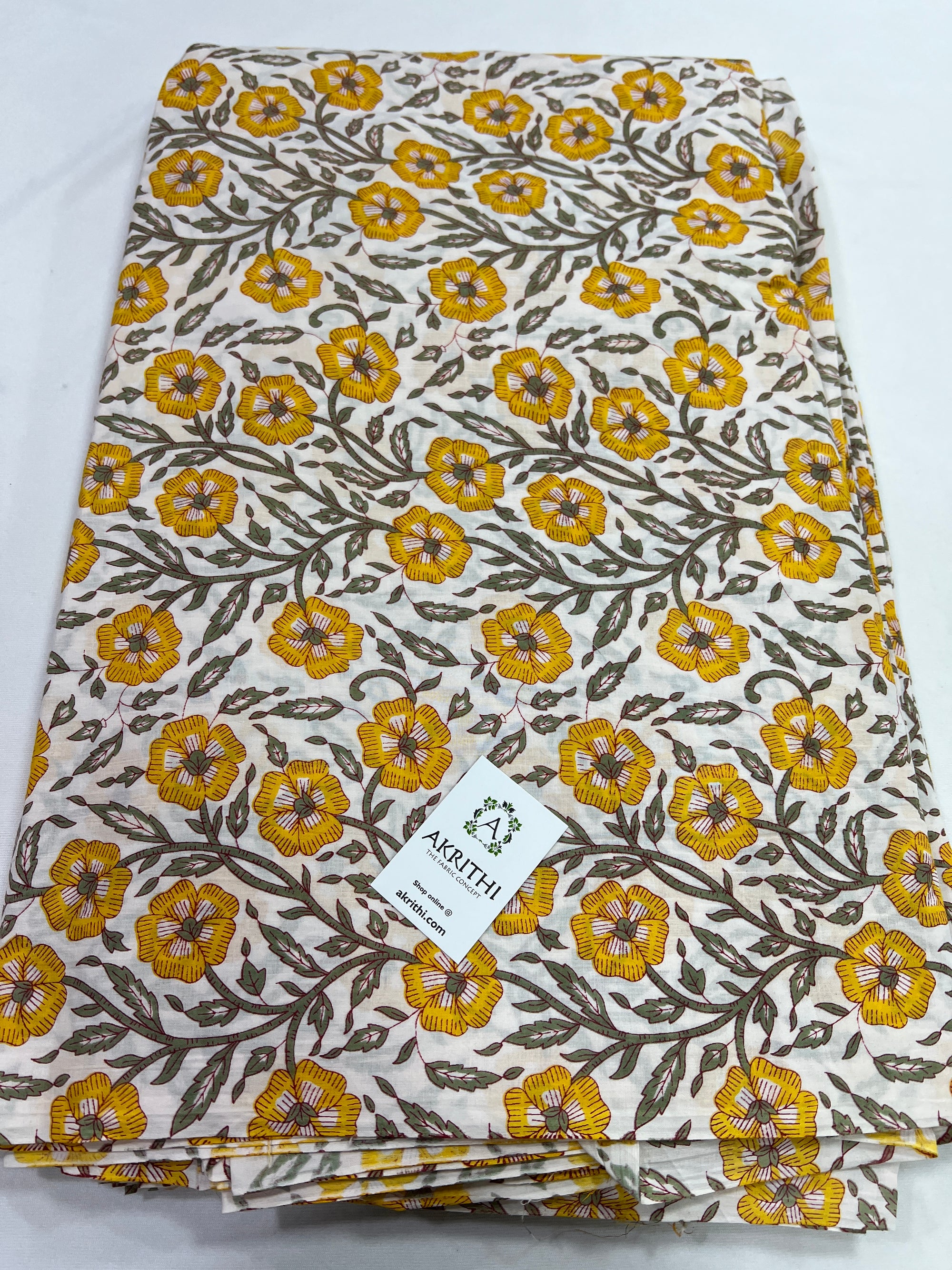 Printed pure cotton fabric