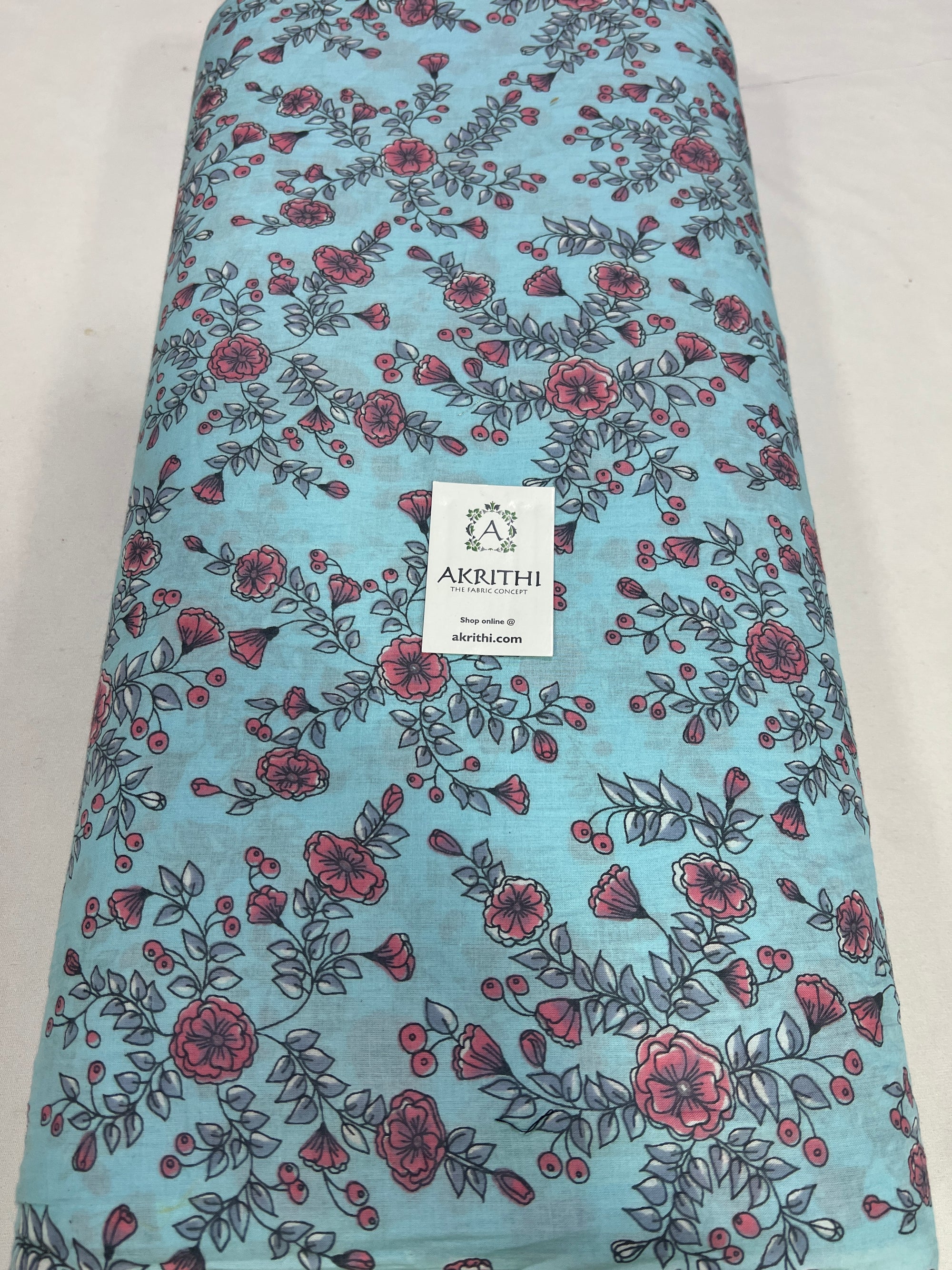 Printed pure cotton fabric