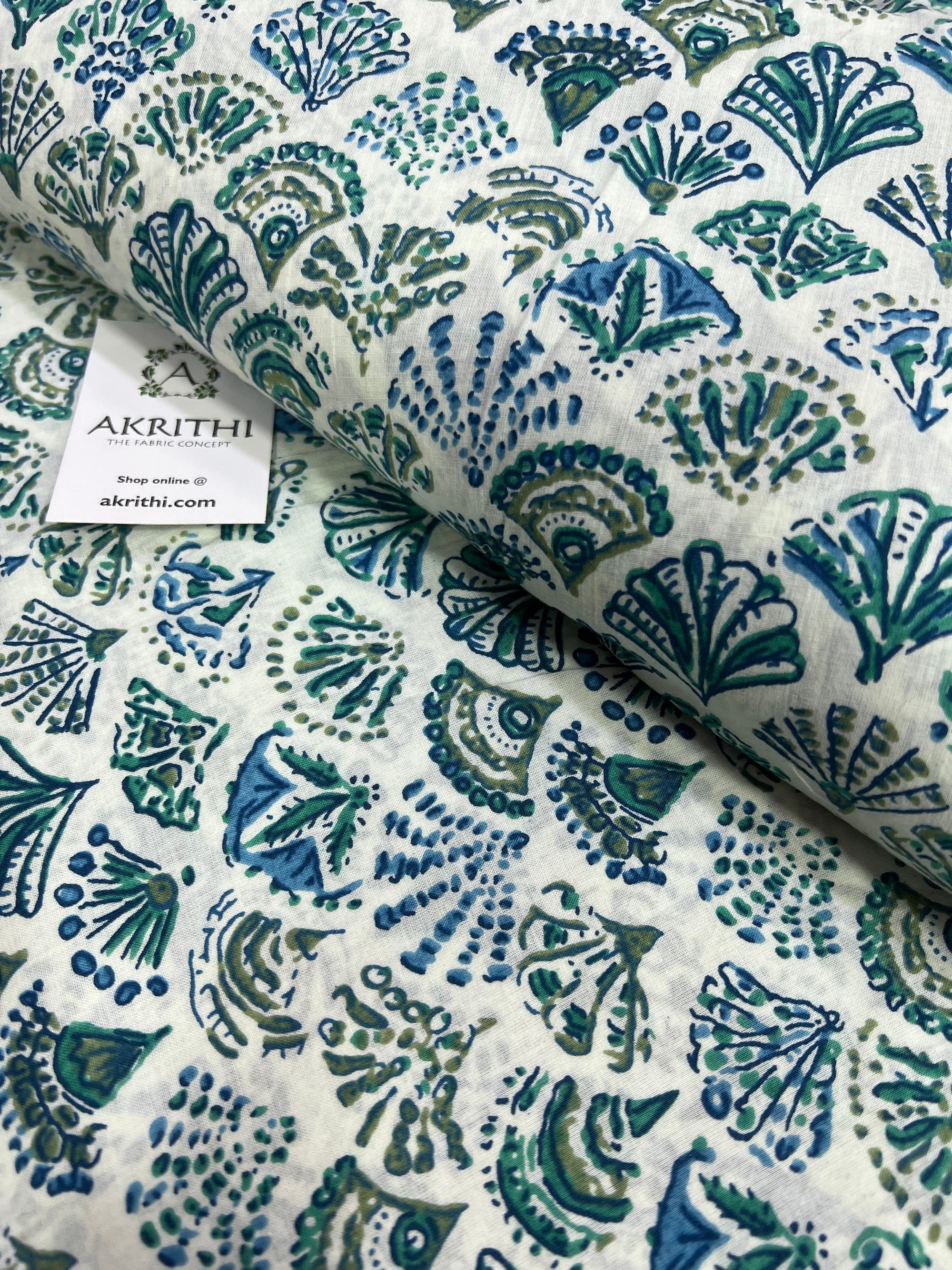 Printed pure cotton fabric