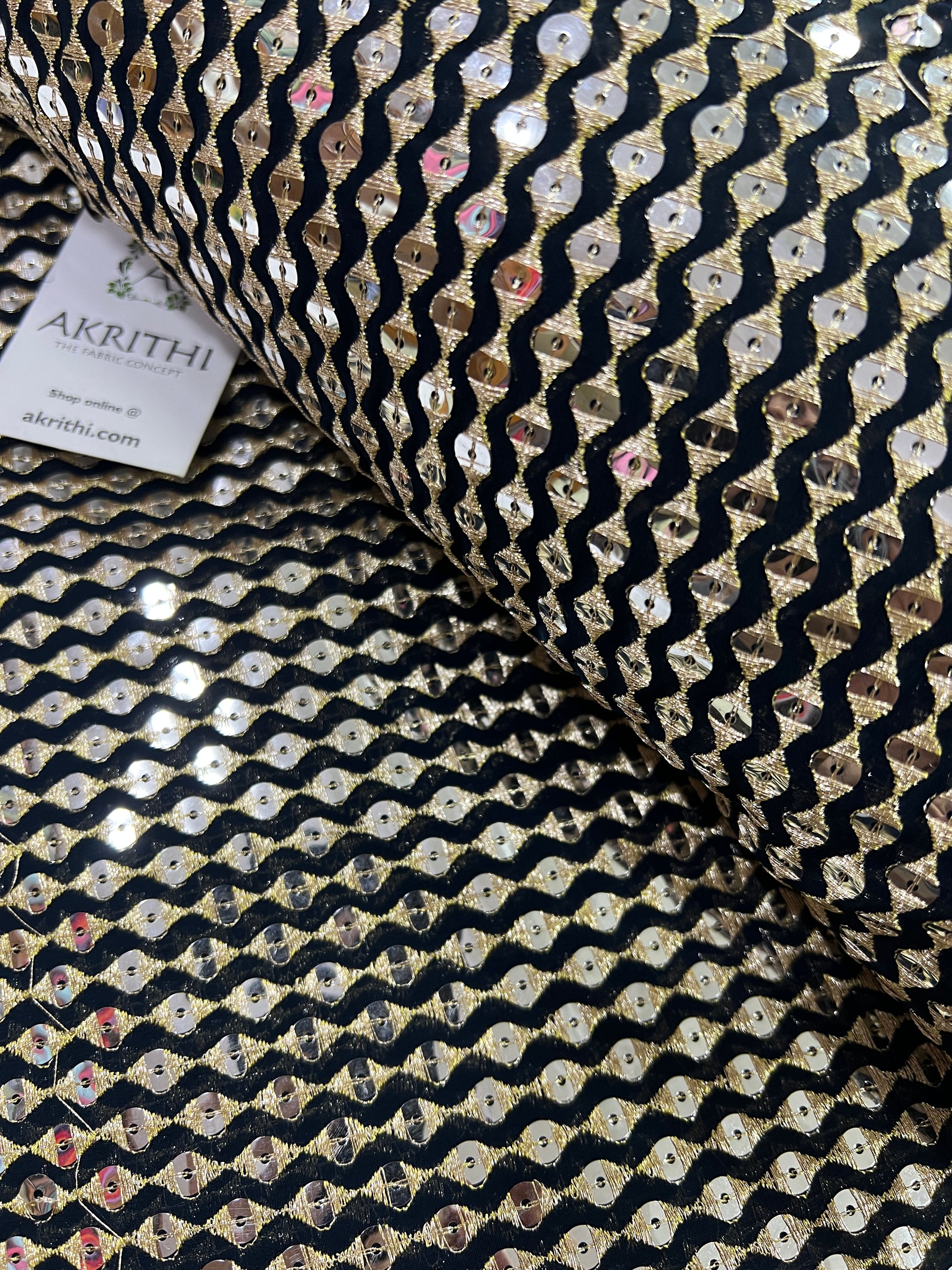 Embroidery on Georgette fabric