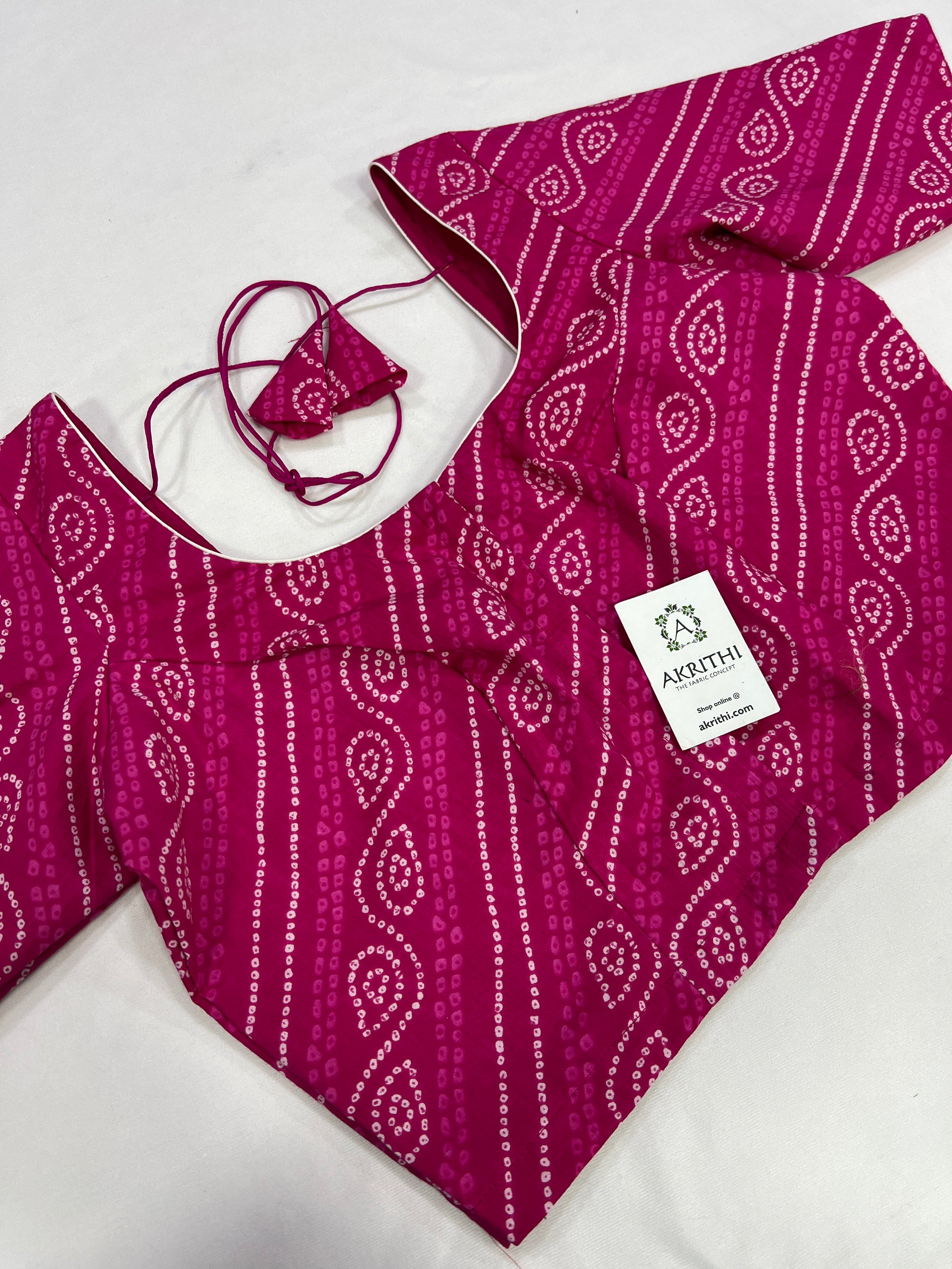 Cotton blouse with lining